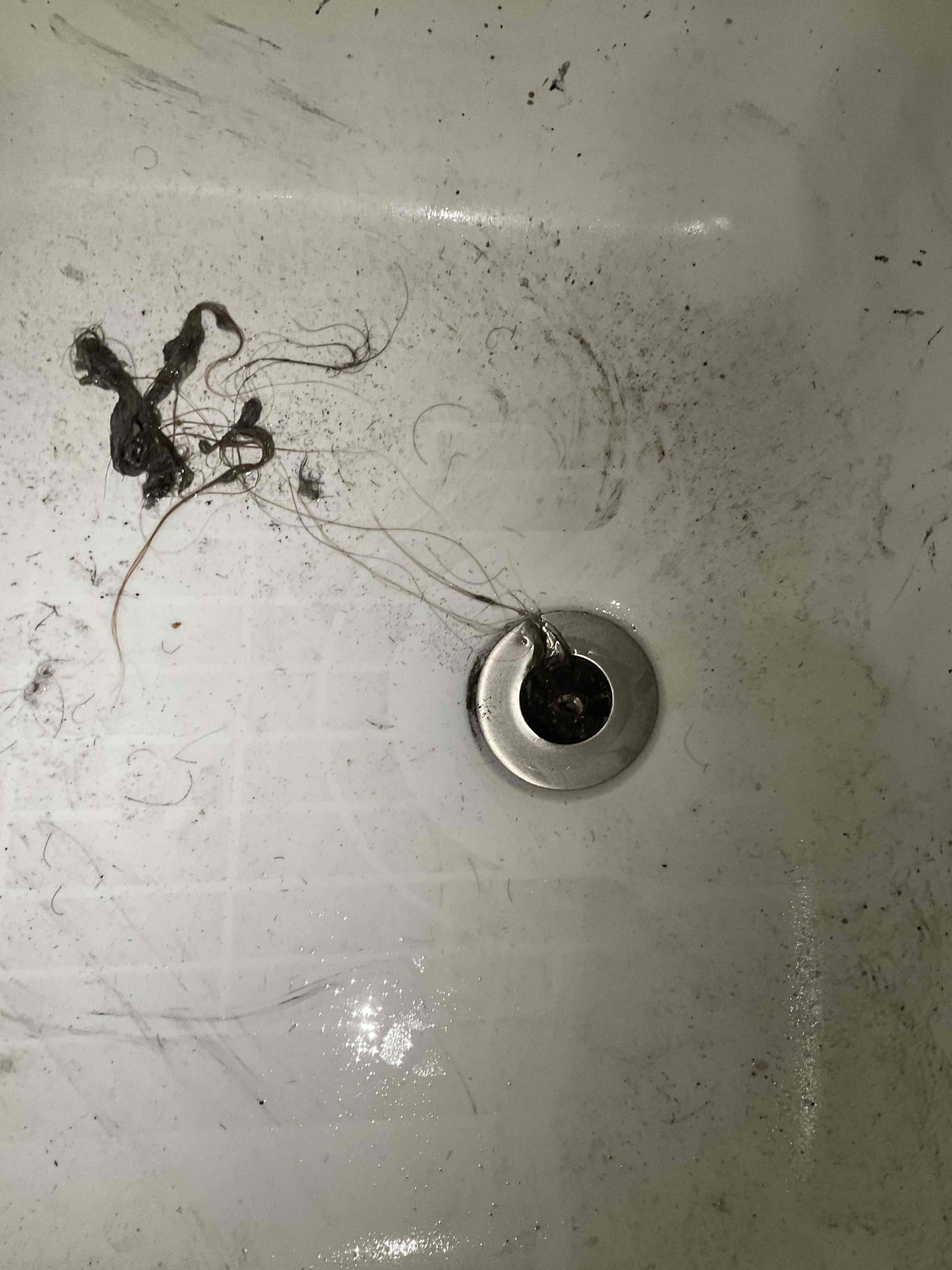 - attempt to restore flow to main bath in hall by front door.

** if issues are noted pricing will be given for deeper diagnostics **

** tested work tub is draining good now. No warranty on drain clears **

** cleaned up tools and trash **