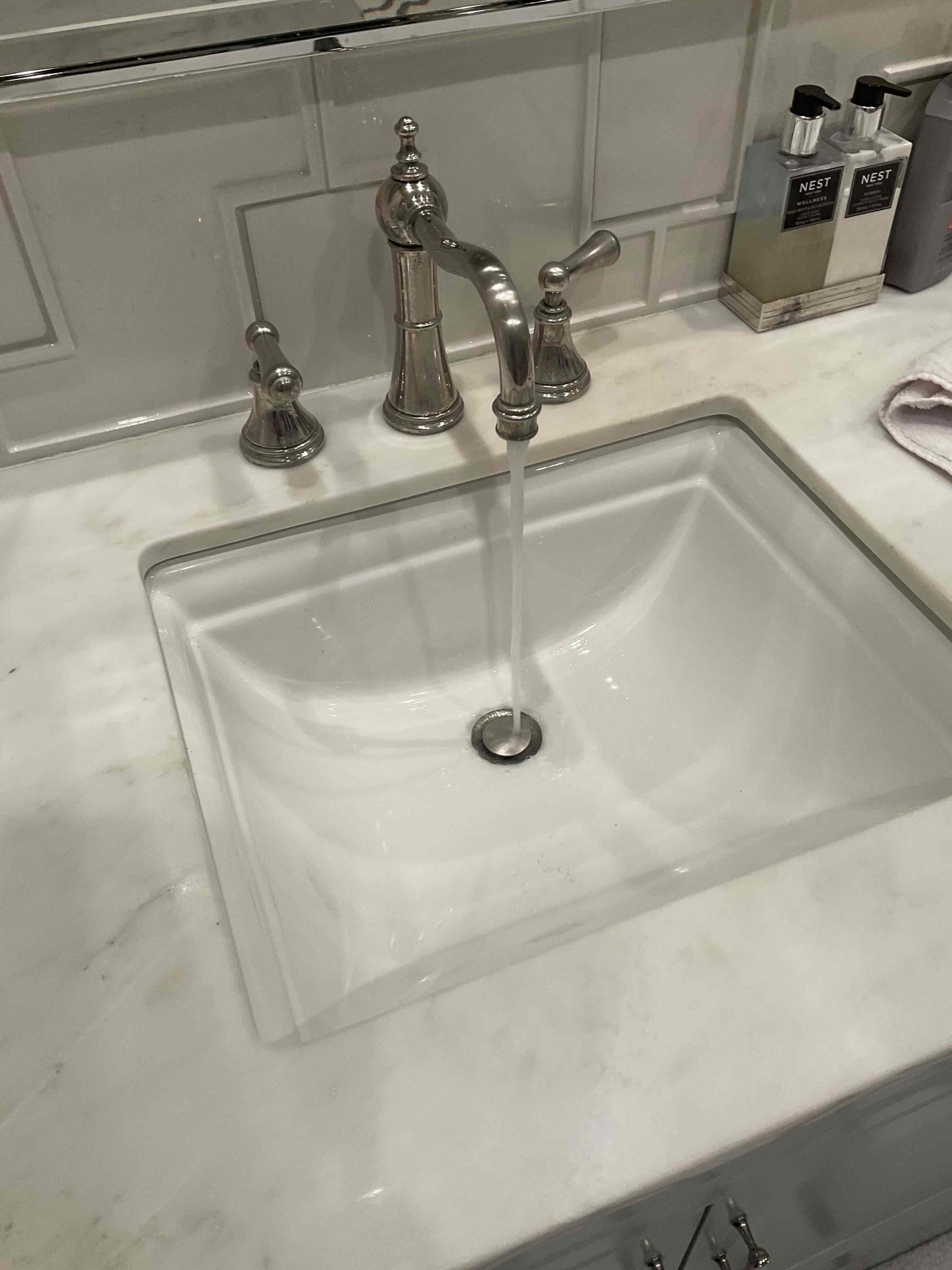 - Attempt to restore flow to master bath sink on left hand master bath sink due to slower drainage currently, 
if any issues are noted pricing will be given.
No warranty on drain cable
- completed work and cleaned up - Attempt to restore flow to master bath sink on left hand master bath sink due to slower drainage currently, 
if any issues are noted pricing will be given.
No warranty on drain cable
- completed work and cleaned up