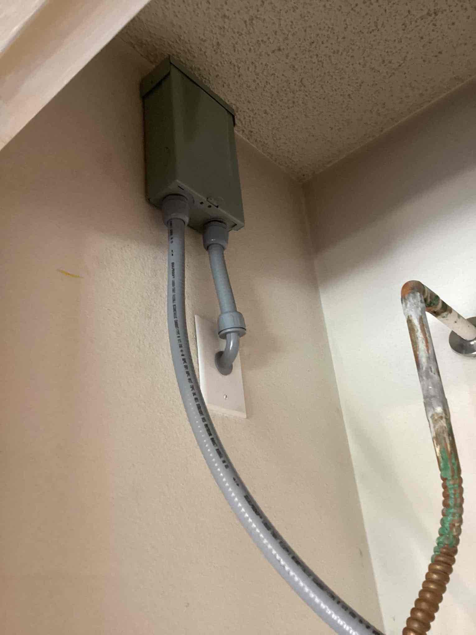 Our technicians installing the new electrical panel met the inspector onsite and we got the plumbing final and temp power release for electrical will need to get final electrical at a later date.