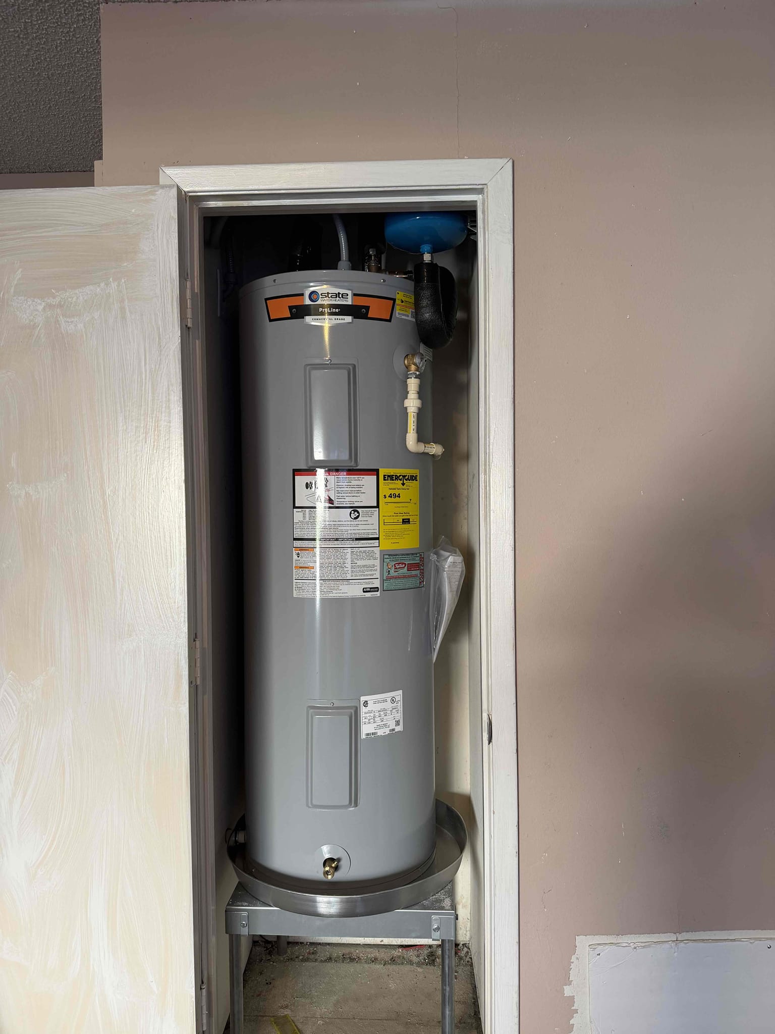 Our technicians installing the new electrical panel met the inspector onsite and we got the plumbing final and temp power release for electrical will need to get final electrical at a later date.