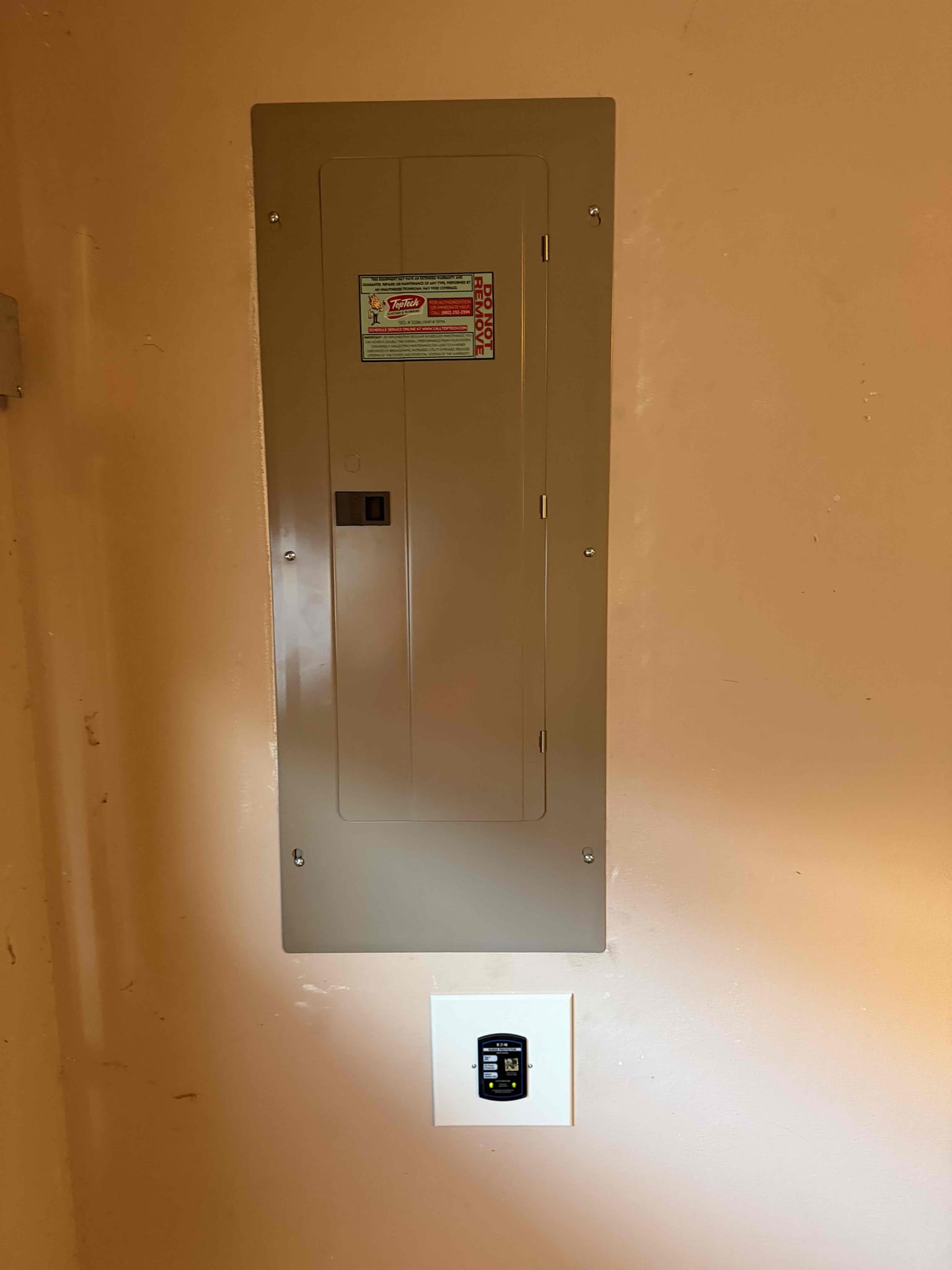 1. Upgrade 200 amp electrical panel (lifetime warranty) 
2. Upgrade 200 amp meter base (lifetime warranty) 
3. Run cold water bond 
4. Pull city permit and inspection 
5. Whole home surge protection (lifetime warranty) 
6. Install GFCI protection in required wet locations 
7. Install AFCI protection in required living spaces 
8. Repair living room outlets with 3-way switches 
9. Install carbon detector
10. Install customer supplied battery powered bluetooth detectors (free)
11. Replace kitchen bulbs and bath bulbs (free) 
12. Update grounding system 
13. Install 200 amp disconnect (lifetime warranty) 
14. Rerun wires in garage due to inspector failing
15. Install two 8’ copper ground rods (free)
16. Install intersystem bonding terminal (free)

*Min. 5 year warranty on everything*
*$220 oncore charge*


Replaced 200 amp panel in garage and properly  with two ground rods, and replaced meterbase outside and added emergency responders disconnect.  Performed whole home Redevice replacing al