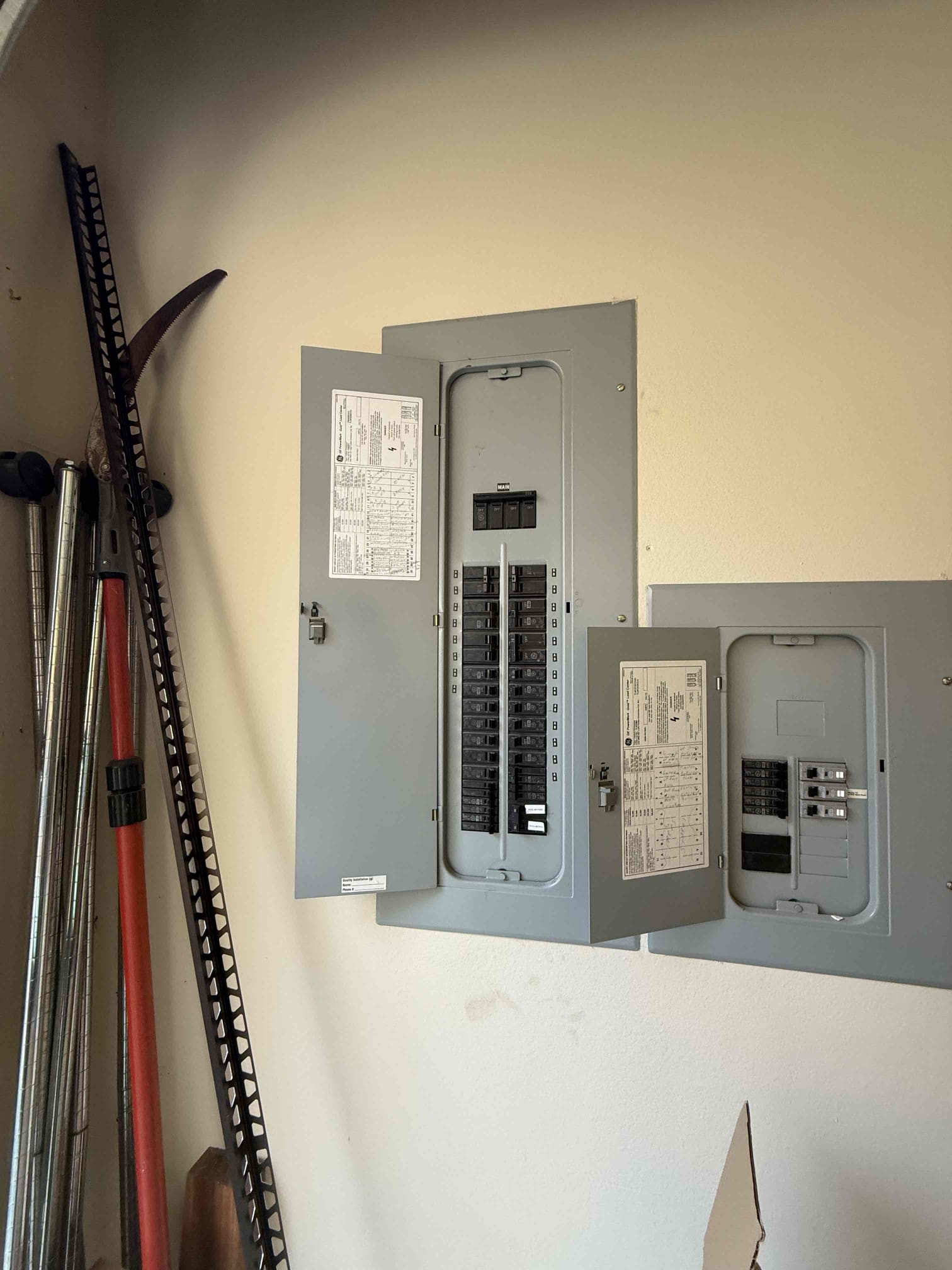 Customer had a burnt GFCI that ended up tripping and not being able to reset. Explain to customer that the GFCI was burning inside and the hot wire also was becoming melted. Explain that the breaker should have tripped. Also explain, we will not warrantee the GFCI if he keeps charging his electric vehicle from it. Me and Marco are returning the 30th after six.