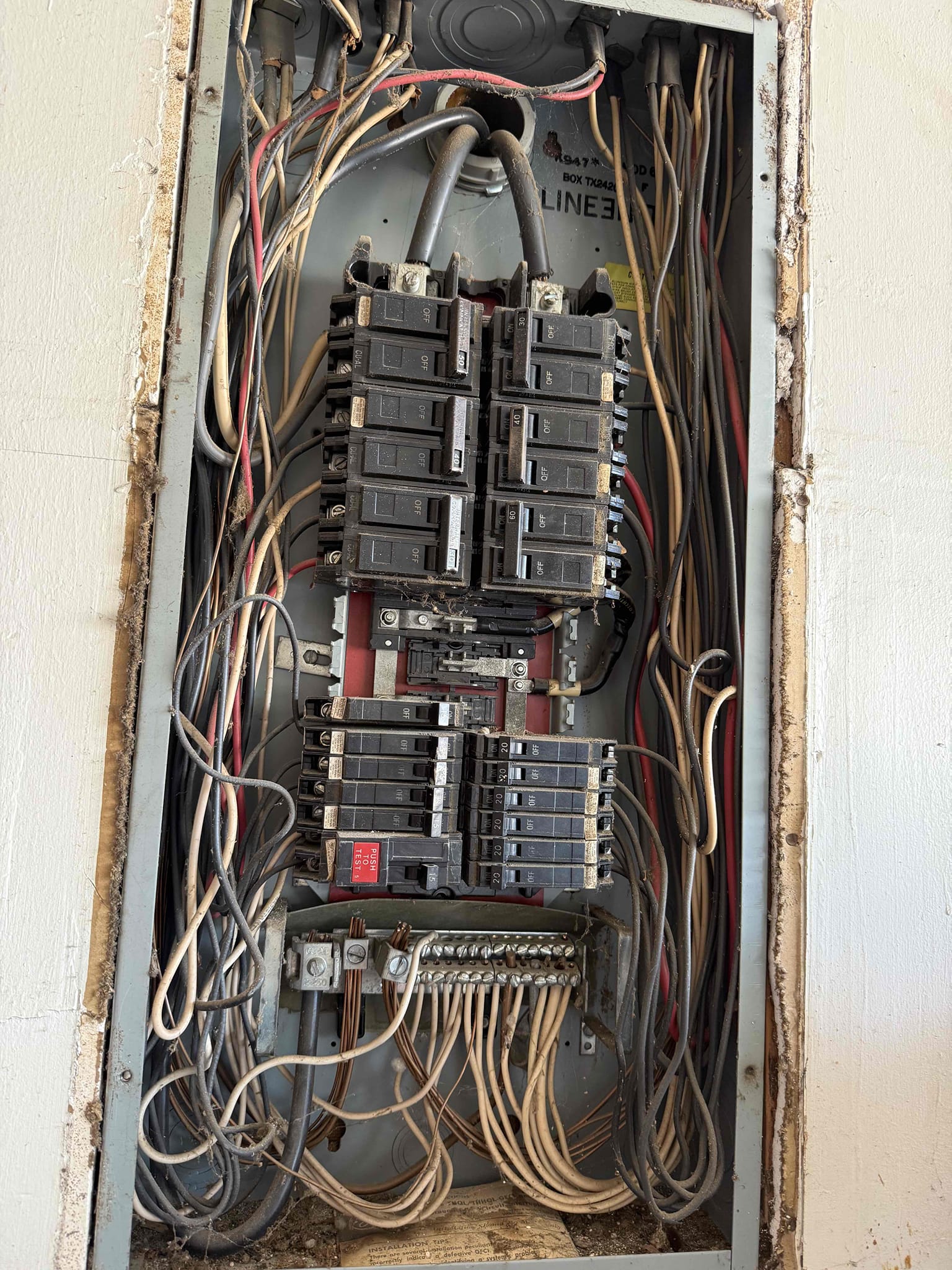 1. Replace 200 amp panel 
2. Replace 200 amp meter base
3. Install 200 amp disconnect 
4. City permit 
5. Surge protection 
6. Cold water bond 
7. Ground rod 
8. VIP plan for 10% off 
9. Replace garage plug and master bedroom plugs and switches (free) 