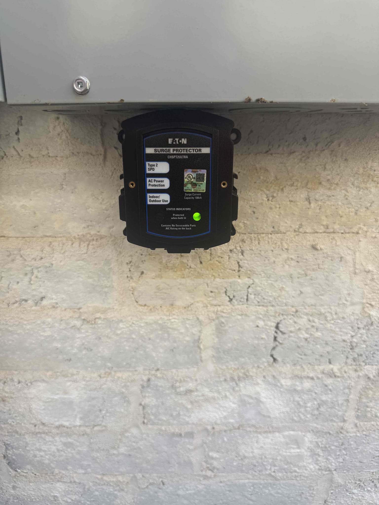 Arrived on job site. The customer stated that he wanted a few installations and repairs completed. First, he requested that a GFCI outlet be installed to replace the regular outlet near the toilet in the master restroom, which was previously used for a bidet. He also wanted a back-to-back outlet added inside the closet to charge a vacuum. Additionally, the customer mentioned that the existing surge protector in his panel was outdated and only rated for 10,000 amps. We’ll be upgrading it to an Ultra Home Surge Protector, which comes with a lifetime warranty and provides protection up to 108,000 amps.

The customer was 100% happy and satisfied with today’s visit. Our installers will be returning later today to complete the work, which includes installing the Whole Home Surge Protector, adding the back-to-back outlet, and replacing the existing outlet in the master restroom with a GFCI. The customer understands that the Whole Home Surge Protector includes a lifetime warranty, while the re