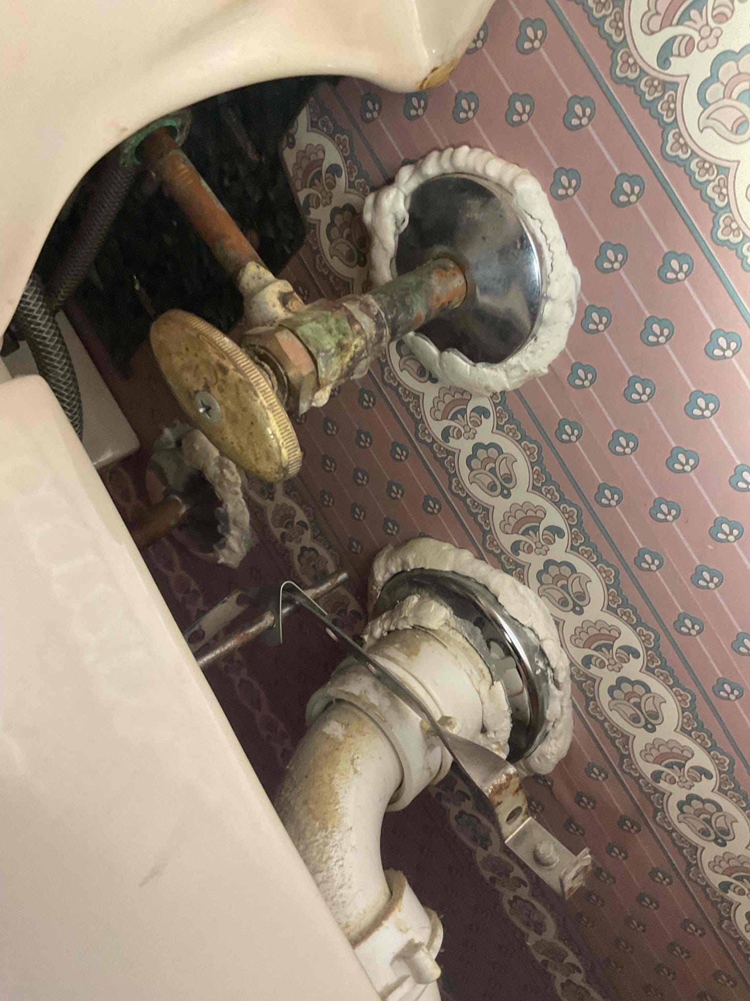 Replaced three emergency shutoffs under kitchen sink. Reconnected to existing water supply lines. No warranty for water supply line connections.  5 year warranty on parts and labor. 

Also performed safety inspection and found active leak on outside faucet in wall. All three toilets are incredibly loose and have worn parts. The remaining emergency shutoffs in the home need to be updated. Water heater is past its life expectancy. 