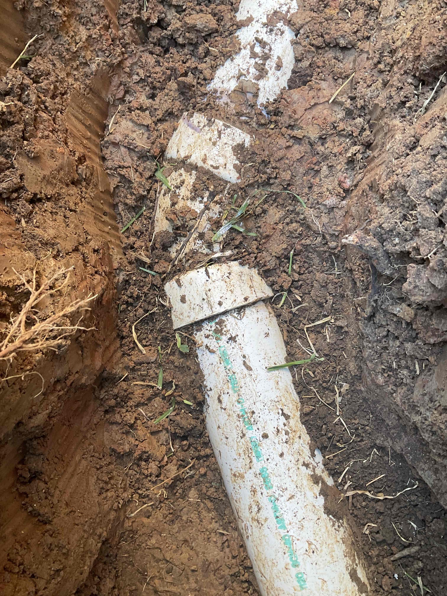 - Dig up sewer line that has roots going in.
 - dig up to 2ft in front of and 5ft behind the issue ( 7ft total )
 - replace old piping w new premium sch 40 pvc.

Bedding pipe , graded hole and excavation/ backfill included 

** 5yr warranty ** permit and inspection included **

Tested all work and showed homeowner everything is working good no leaks.

Left test ball and hole open for inspection ( test ball is under bush near hole )