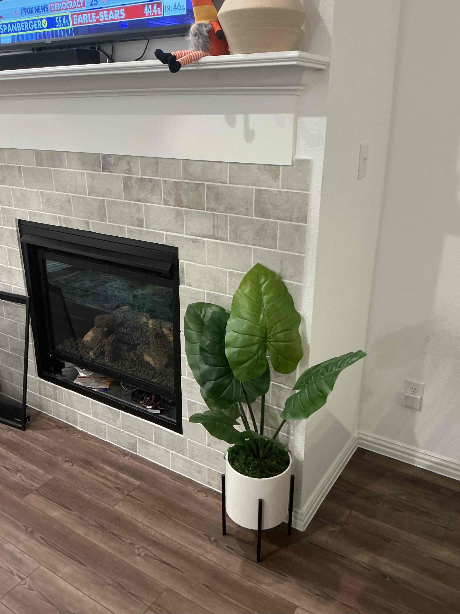 Check low voltage switch for pilot light for fireplace. And also check the plug in the fireplace and I had 120 V on the plug. Could not locate the transformer, feeding the fireplace and explain to customer that he will have to get a fireplace guy out to look at the fireplace and see why it’s not working properly. It was not the electrical though for what I was allowed to work on and was all something to do with fireplace. Customer also had multiple lights throughout the house some in the bathroom, kitchen area, pantry, living room, and other places that were not working properly. Customer also had a sprinkler system, and compressor in the AC unit and a couple other items that went bad. Explain to customer he was 100% hit by a surge that fried all of these lights, fireplace, and other items. Customer is going to replace the light fixture himself and highly recommended. He gets a different search protector on panel. 