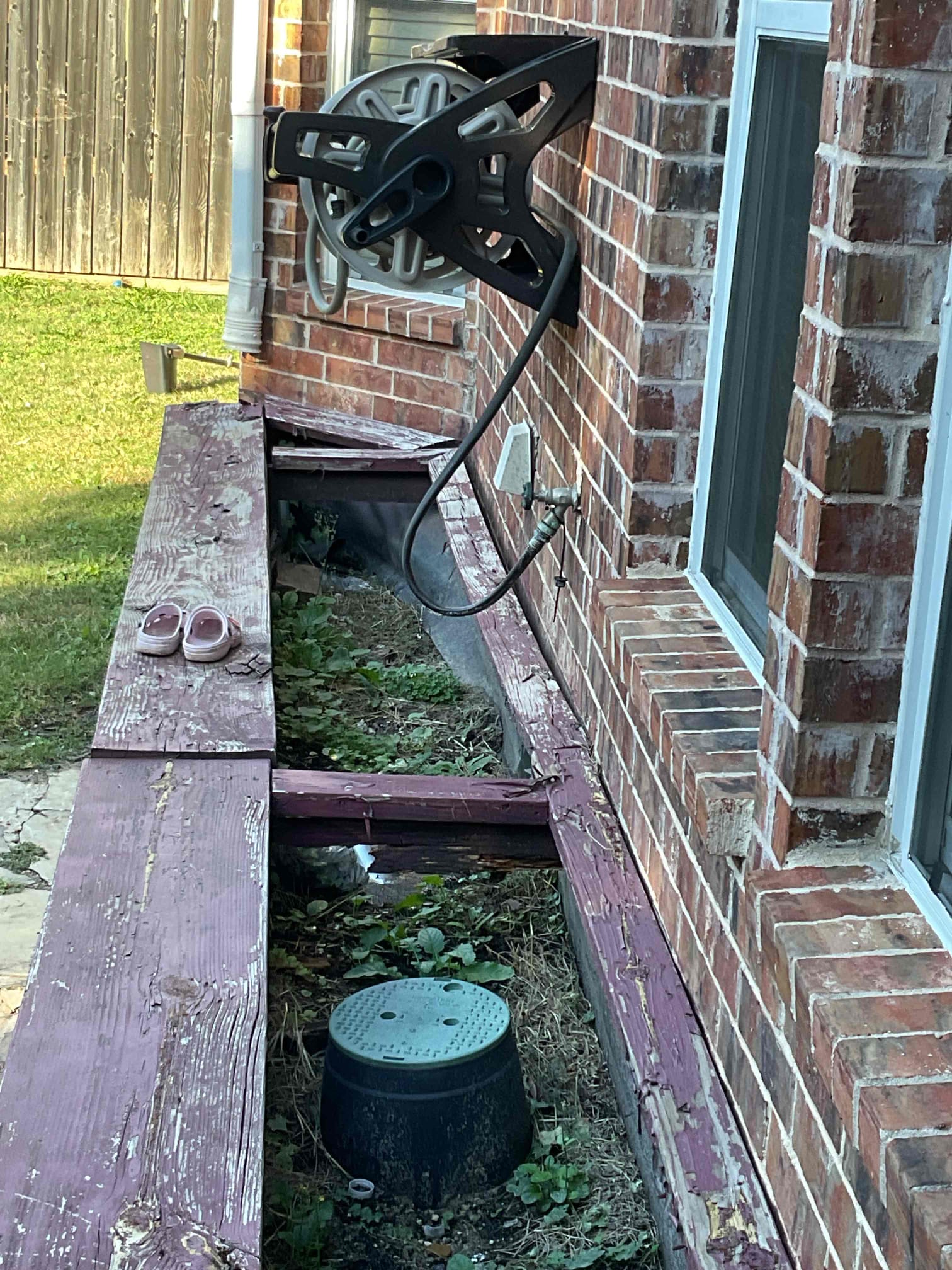 Replaced frost proof wall hydrant in backyard. Removed small amount of mortar in the process. Patched mortar after testing new parts. 5 year warranty on parts and labor. 