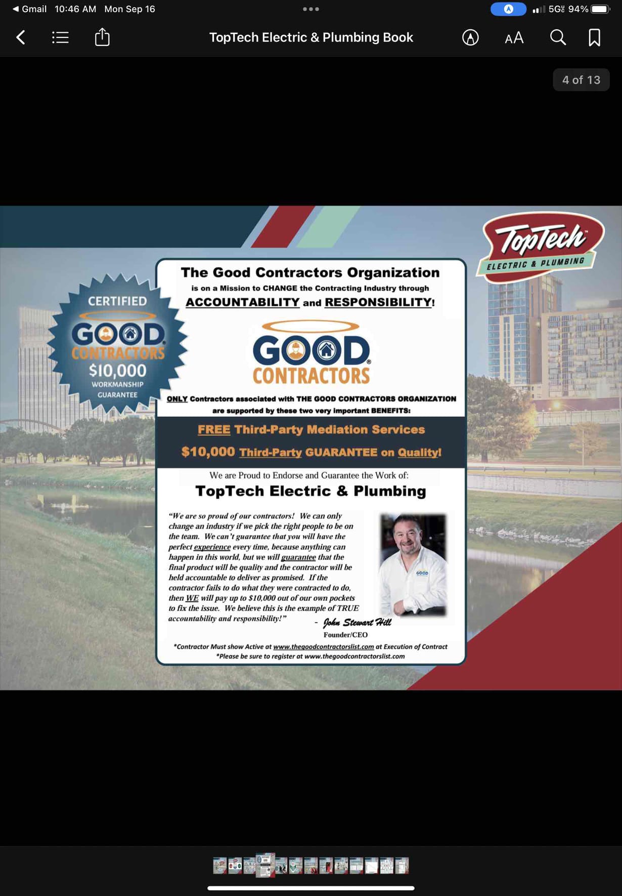 Arrived on site, and the customer stated that he wanted to replace the ceiling fan in one of the bedrooms. The customer had the new ceiling fan on site. He also requested a troubleshoot for the outdoor outlets. When testing the outlets with a plug tester, voltage was present and the GFCI did not trip—everything was functioning properly.

Performed a safety evaluation and found a few code violations, including outdated smoke detectors and the absence of a whole-home surge protector. We’ll be returning on Tuesday the 28th with my supervisor to discuss solutions. The customer was very happy and satisfied with today’s visit and understands that there is a five-year warranty on the ceiling fan connections.