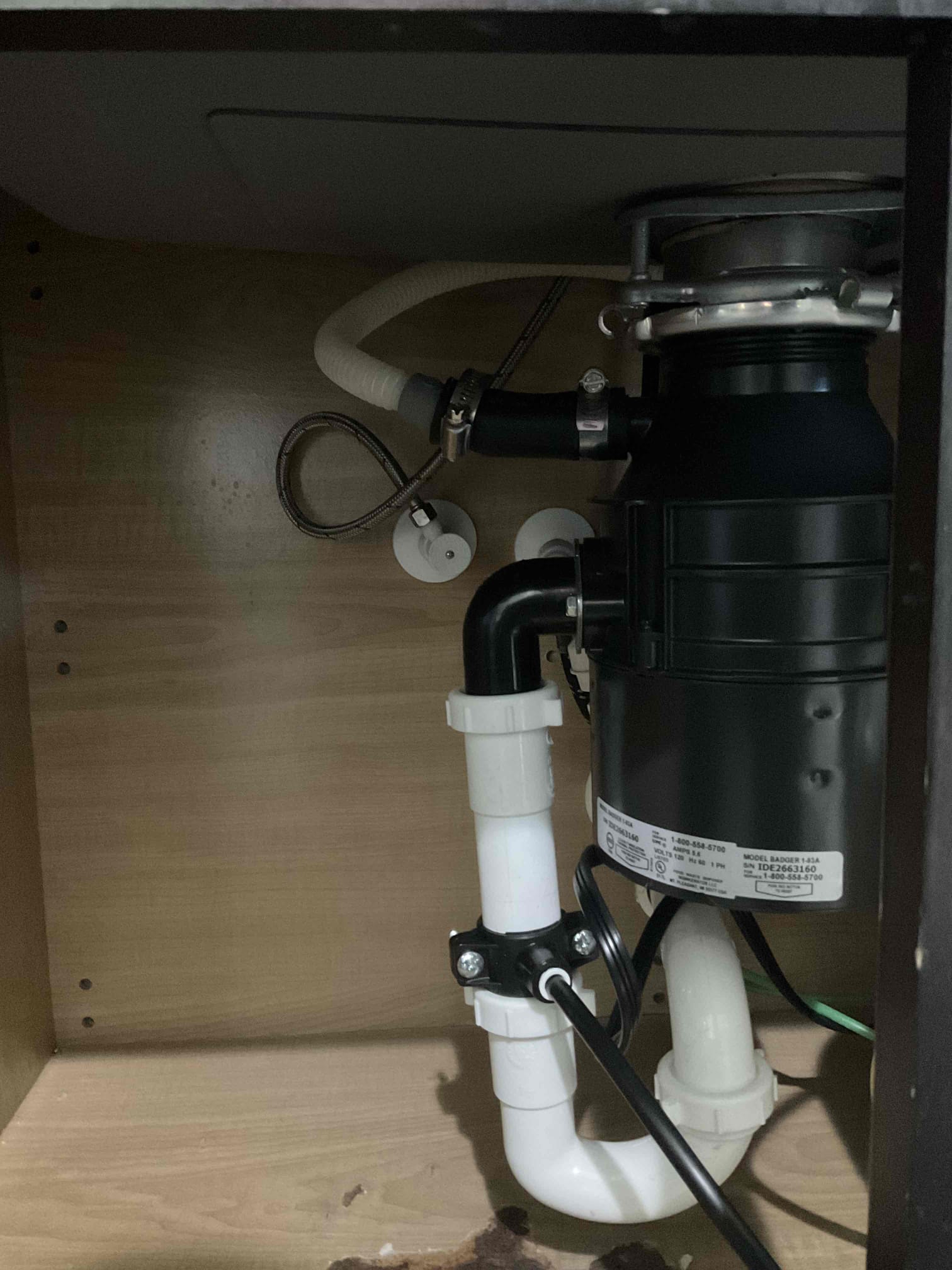 - Remove air gap from under sink and connect dishwasher drain hose directly to disposal.

** 5yr warranty on work **

Tested work no leaks , cleaned up tools and trash