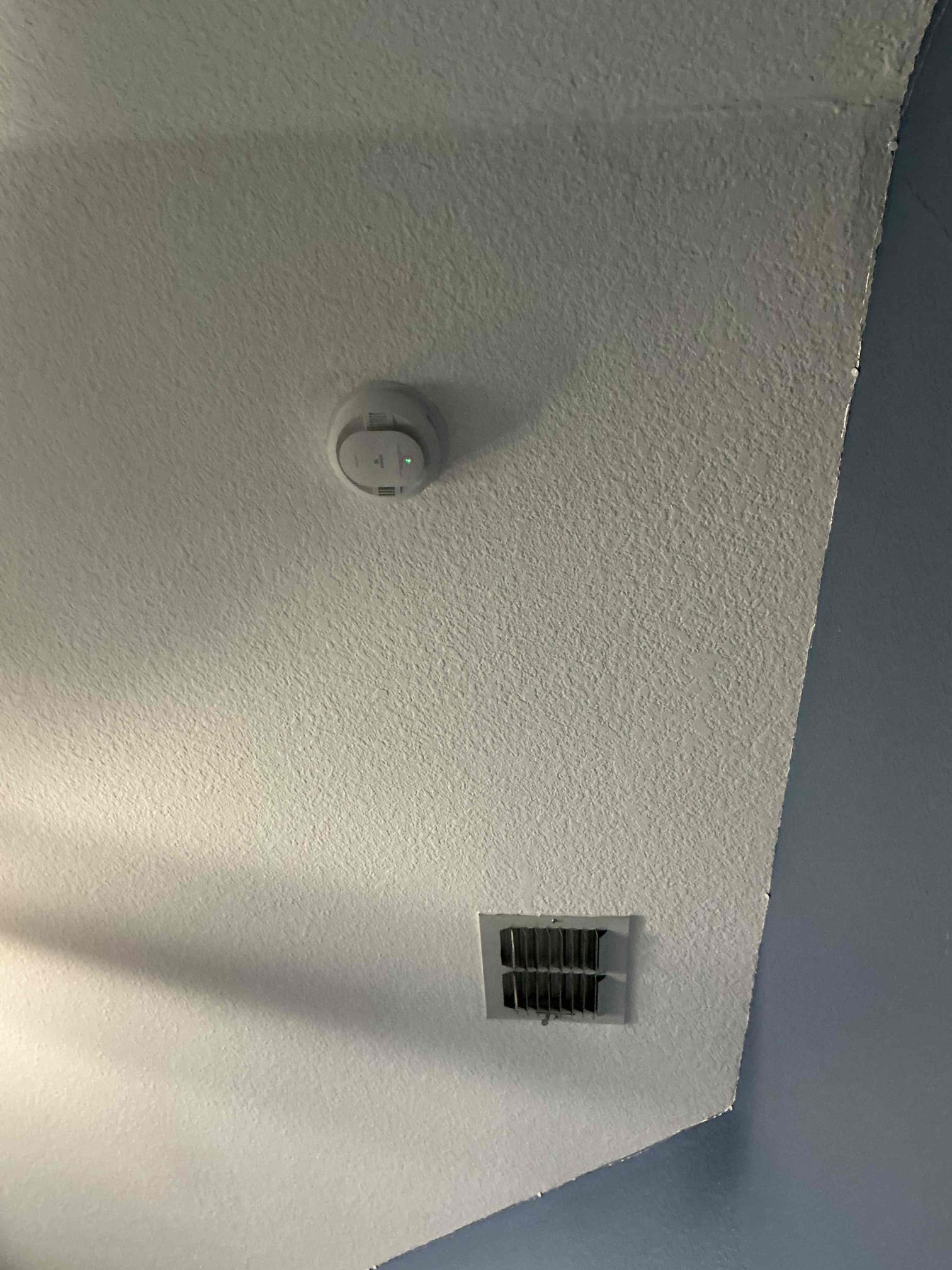 Customer had old smoke detectors that she needed to replace. Customer ended up buying hardwired interconnected kidde smoke detectors. Installed all the smoke detectors and every smoke detector has a green light and tested and all is working. Explain to customer how to take down smoke detector and change out the batteries and explain how often to change the batteries and how to test and reset smoke detectors. Five year warranty only on installation .