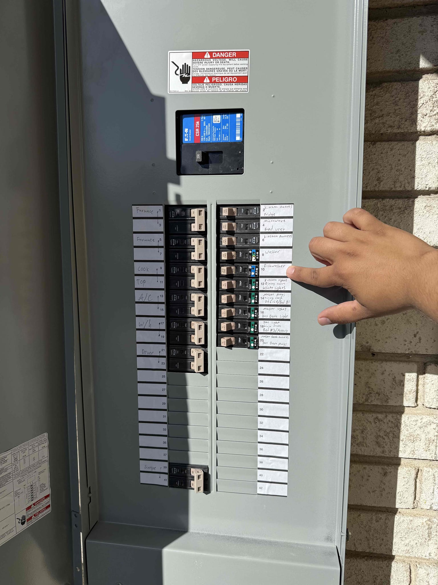 Arrived on the jobsite and the customer stated that his blue dual-function breaker was randomly tripping. Performed a troubleshooting inspection since we previously replaced the panel and installed the breakers. I observed that the breaker was blinking six times, indicating a faulty breaker that needed replacement. Replaced the dual-function breaker controlling the dishwasher and disposal with a new TL Symbol Blue Dual-Function Breaker. The customer is 100% satisfied, and the circuit is now working properly.