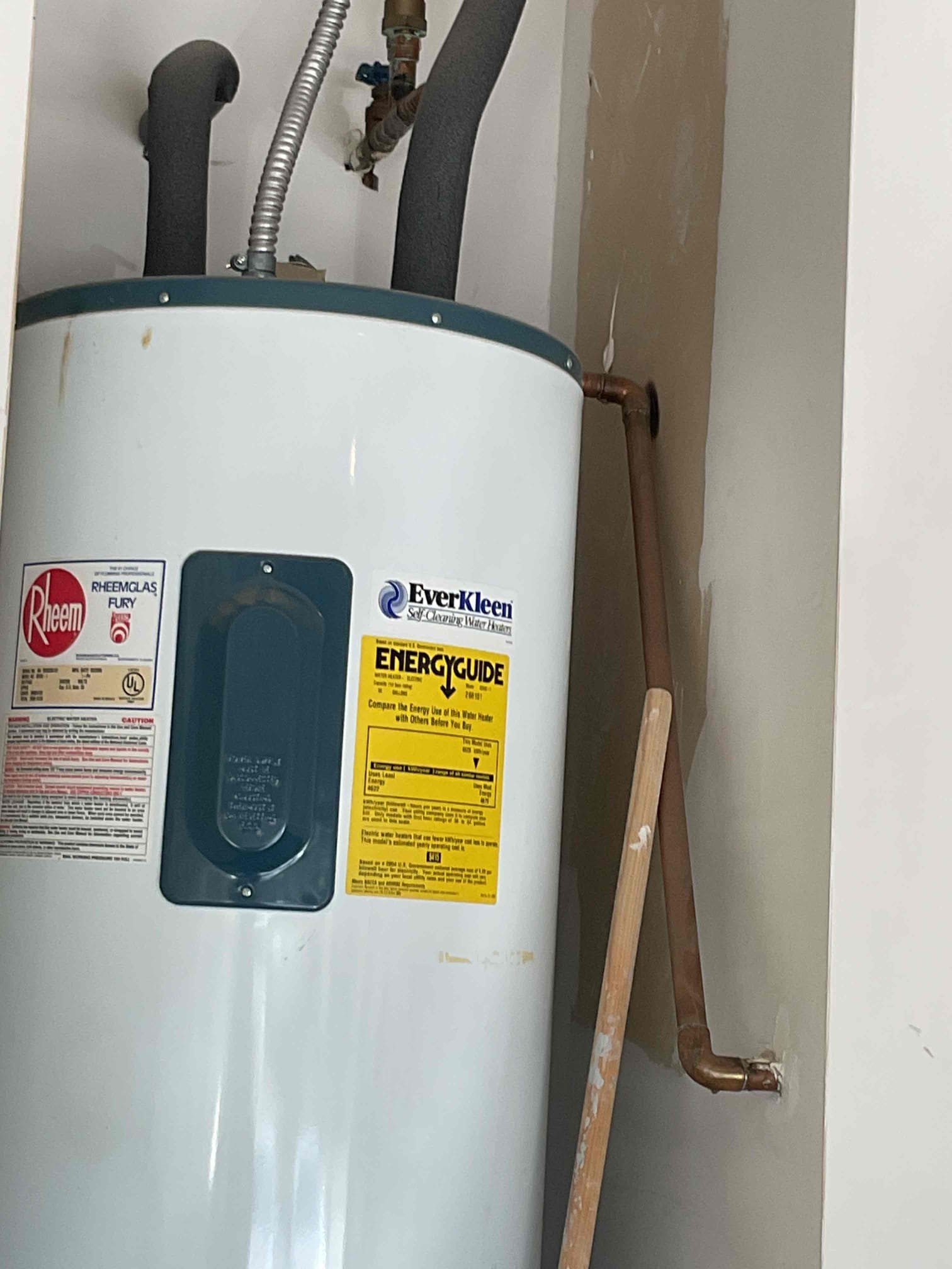 Gave customer estimate for water heater replacement due to age and symptoms of water heater.  Heater is from 2006. Advised customer that replacement parts was not recommended due to the age and possibility of heater still having issues.  