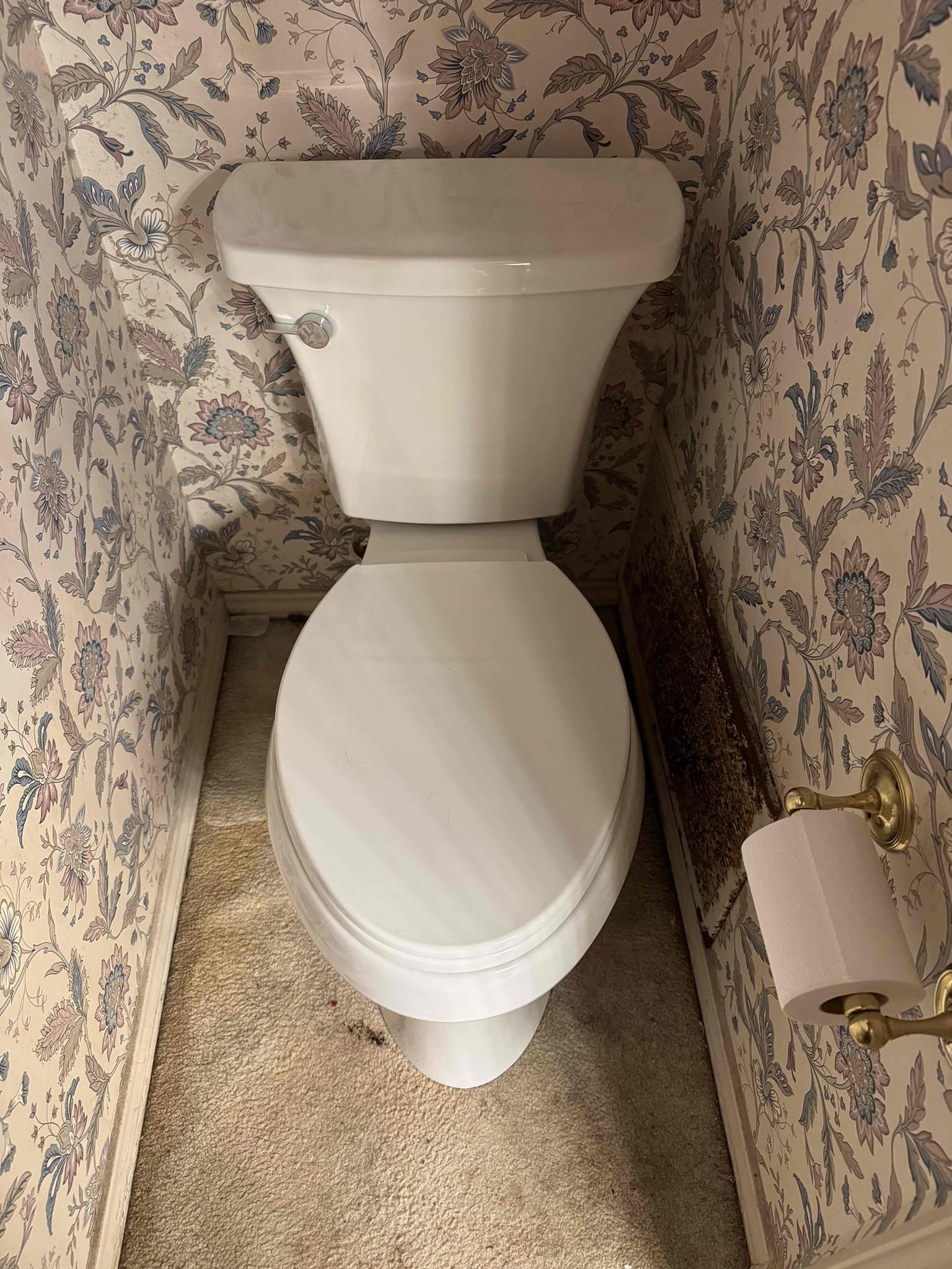 Replace rusted out flange in down stairs hall bath in order to secure toilet properly to sewer system. 

Had to remove brick for access to the hose bib that had a cracked fitting will need a brick mason to come out and replace 2 bricks due to brittle brick. 


5 year warranty on parts and labor. 
Remove and dispose of existing toilets. Install three 2-piece, non-skirted customer supplied toilets. Replace wax seal, closet bolts and water supply lines. Test emergency shutoffs. If flanges need to be repaired then an additional estimate will be presented. Replace hose bib on side of home. 5 year warranty on parts and labor for toptech furnished materials. 