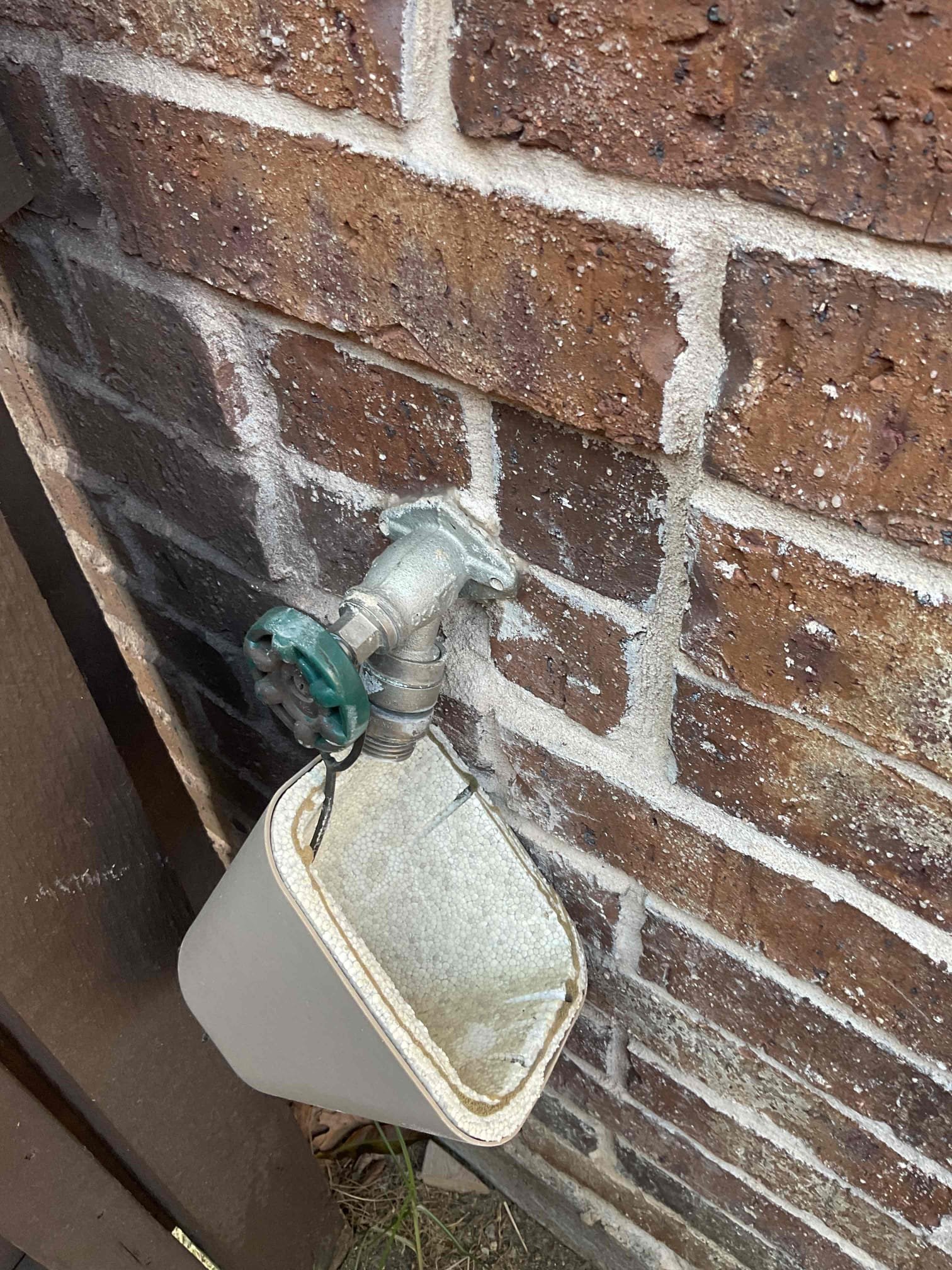 Upon arrival the customer’s mother directed me to the front hose bib and explained that water has been leaking inside the home from a leak. After looking at the outside faucet advised customer that the current configuration was done by a handyman and not a plumber. Gave best case scenario for replacement. No work authorized at this time. 