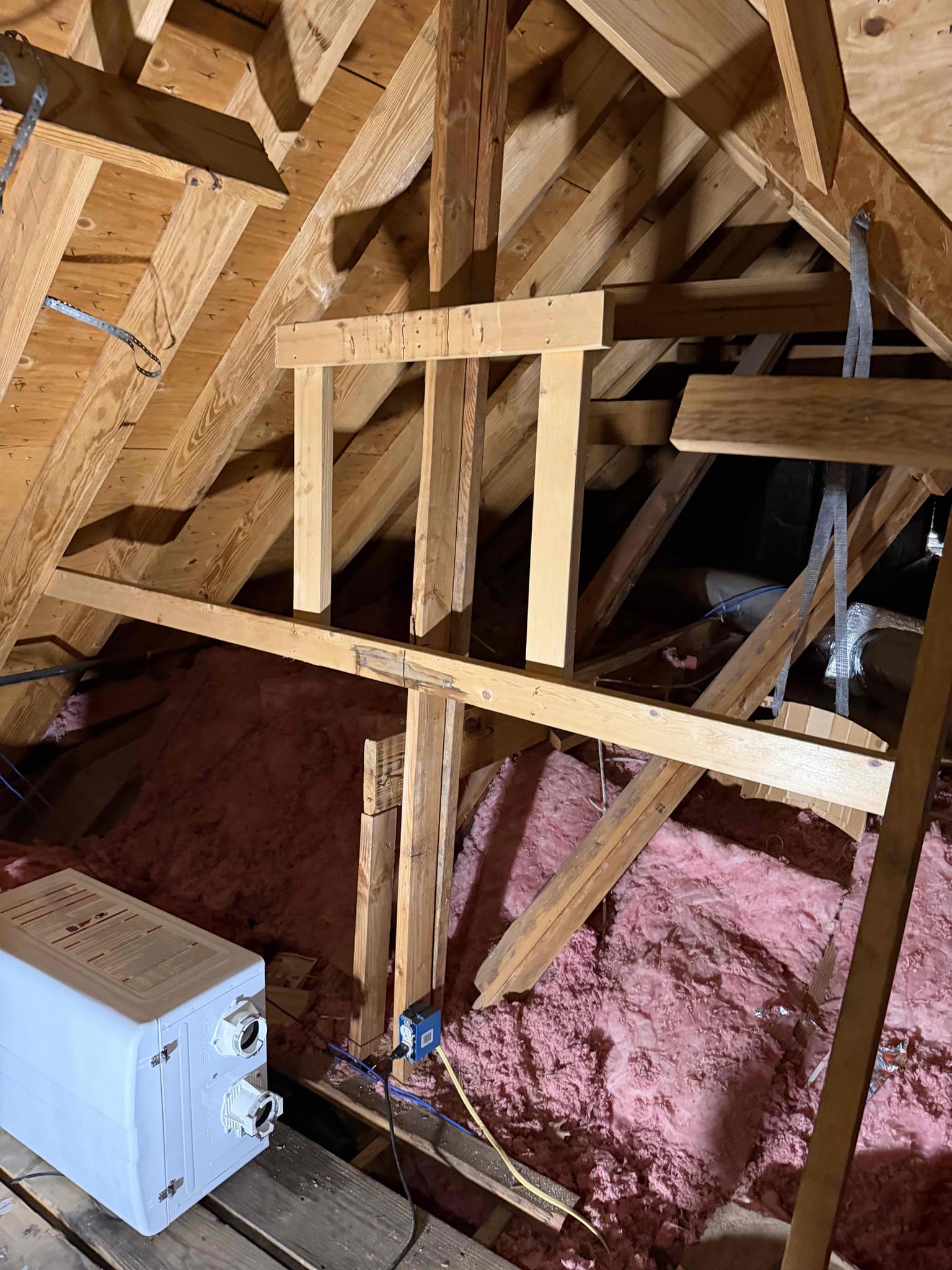  InStalled instant hot water filler at kitchen sink. Installed prv and whole home shut off in customers front yard flower bed. Installed tankless water heater in second story attic. Installed new toilet in guest bathroom. Paid with good leap. Job complete. Schedule Inspection after roofers have completed work. 