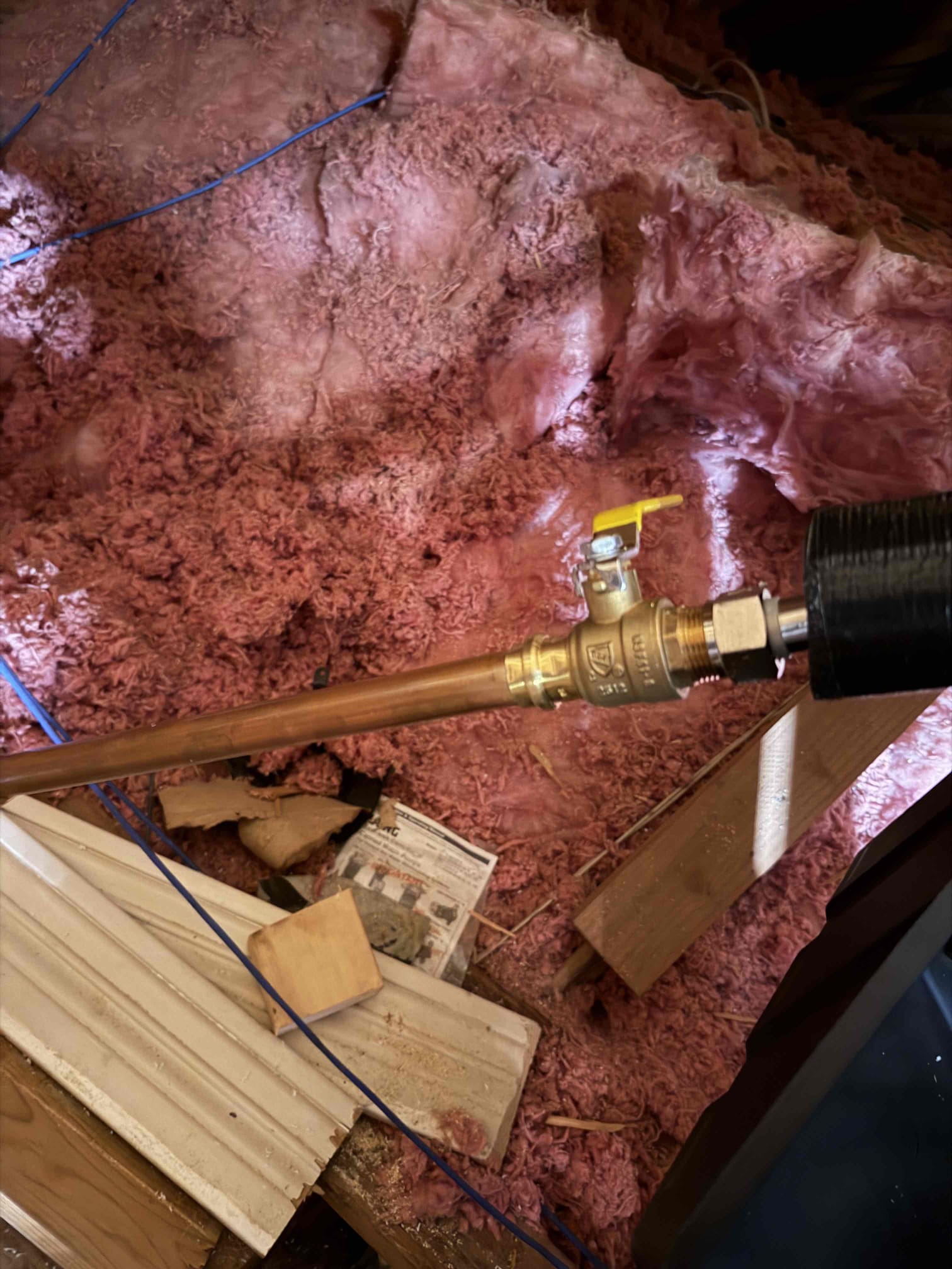  InStalled instant hot water filler at kitchen sink. Installed prv and whole home shut off in customers front yard flower bed. Installed tankless water heater in second story attic. Installed new toilet in guest bathroom. Paid with good leap. Job complete. Schedule Inspection after roofers have completed work. 