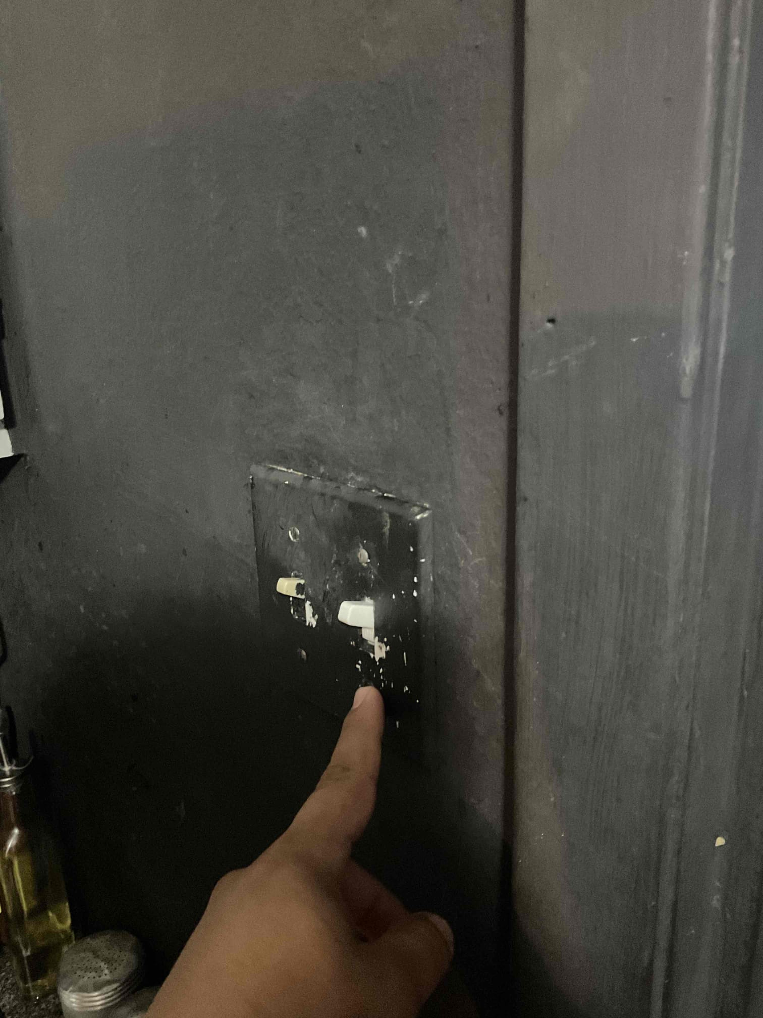 Arrived on the job site. The customer stated that he wanted the outlet located beneath the panel replaced, as it was not GFCI protected. I installed a GFCI outlet to bring it up to safety standards since it is in a wet location.

The customer also had a four-foot, four-bulb fluorescent fixture with two internal ballasts that were not working properly. I rewired and bypassed the ballasts to convert the fixture to LED and installed LED hard-drive bulbs. The fixture is now operating correctly. Additionally, I replaced the switch that controls the light fixture, pigtailing the switch leg and the hot conductor accordingly.

I asked the customer if he wanted solutions for reworking the entire junction box and the two-gang switch box with new pigtails. The customer declined and requested that I address only the switch for the four-foot LED fixture.

I also noticed that the home has an FPE subpanel and an older GE main breaker panel, both approximately 40–50 years old. I provided solutions for