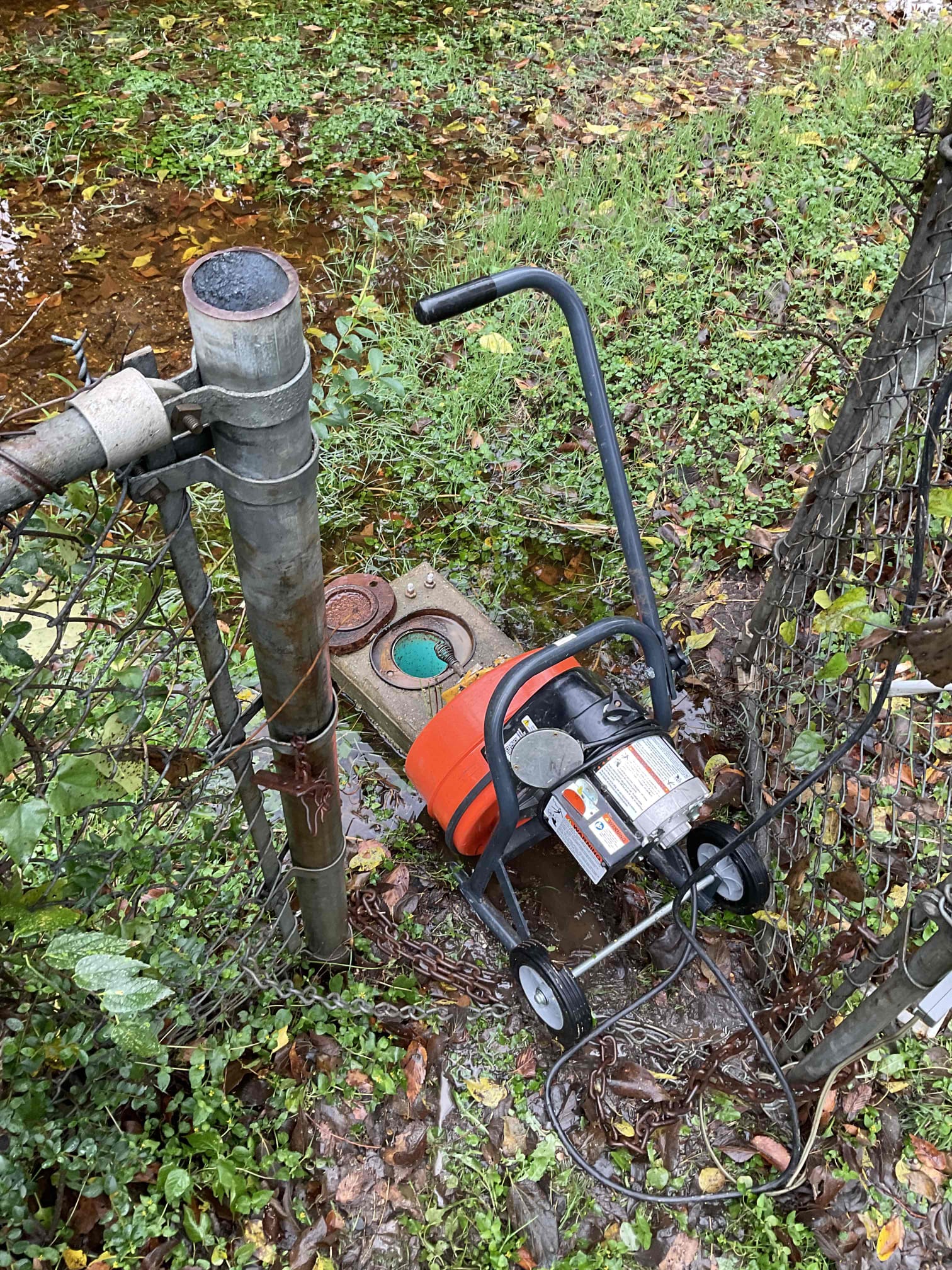 - attempt to pop clog in yard due to complete stoppage 

No warranty 

Successfully restored flow did explain to customer there is no warranty on the work. Ran the cable and I was able to get the water to drop did leave an estimate for camera inspection so we could look at the line and see what issues are currently in there however, customer currently does not want to do that. Emailed estimate he said he will call back.

Quotes are good for 30 days