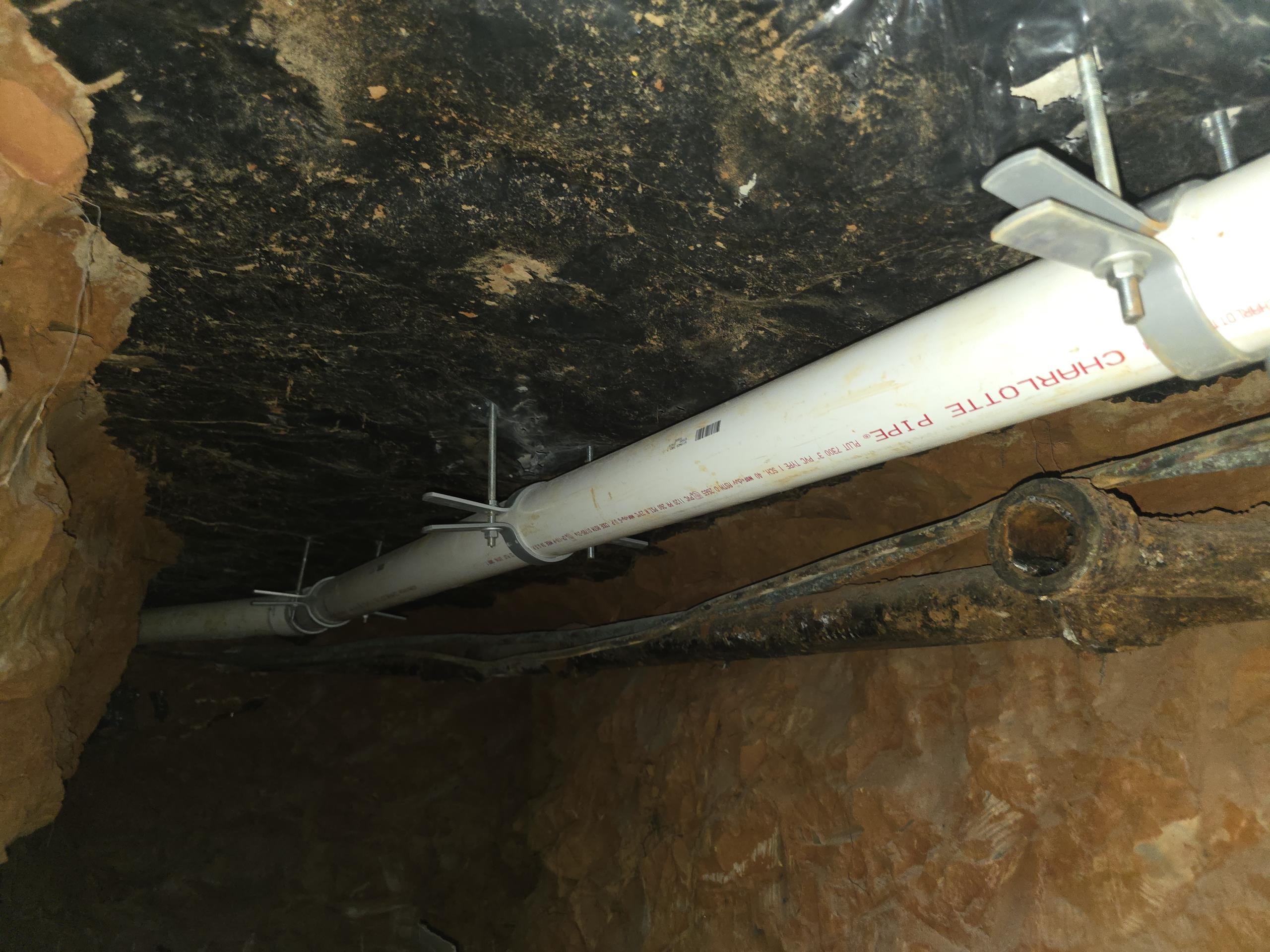 Gain access to the underside of the slab by digging 3 access holes, one in the front of the home, one in the laundry room floor and one in the backyard.
Tunnel under the home to expose all drains for both bathrooms, kitchen, laundry and the mainline totaling 95 ft of tunnel
Once exposed, we will cut out all the drains and repipe in schedule 40 pvc
Anchor pipe to the underside of the slab with anchors and loop hangers
Install new dual sweep cleanouts outside
Pull all necessary permits and have the work inspected by the city inspector
Backfill all earth
15 year parts and labor warranty 