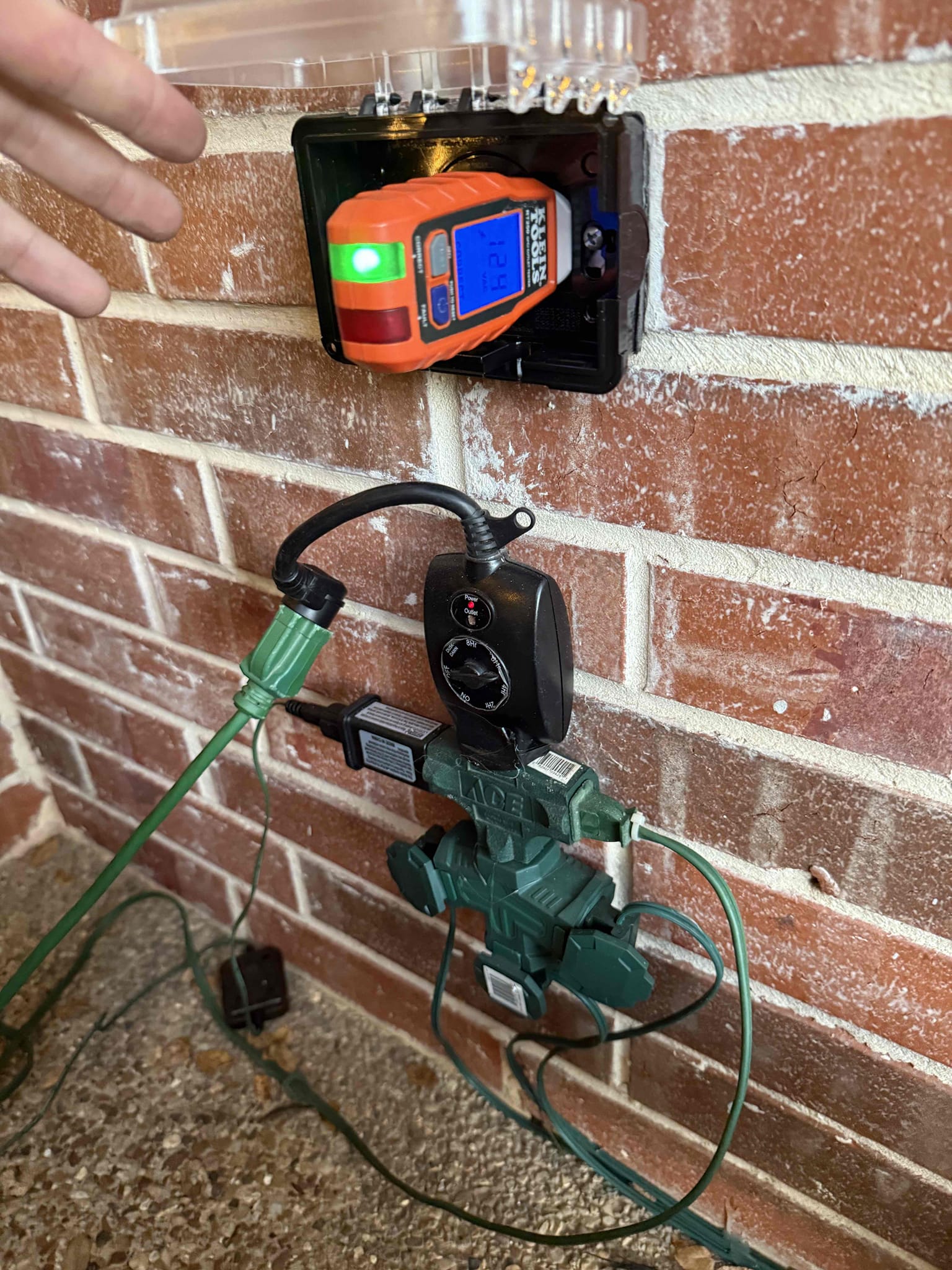 Customer had a bad plug in the front yard that he wanted us to replace. Replace the plug and everything worked with no issues. Explain GFCI protection to customer and how to test and reset outlet in the garage. Explain that if we had to come back out we will automatically charge for a standard troubleshoot