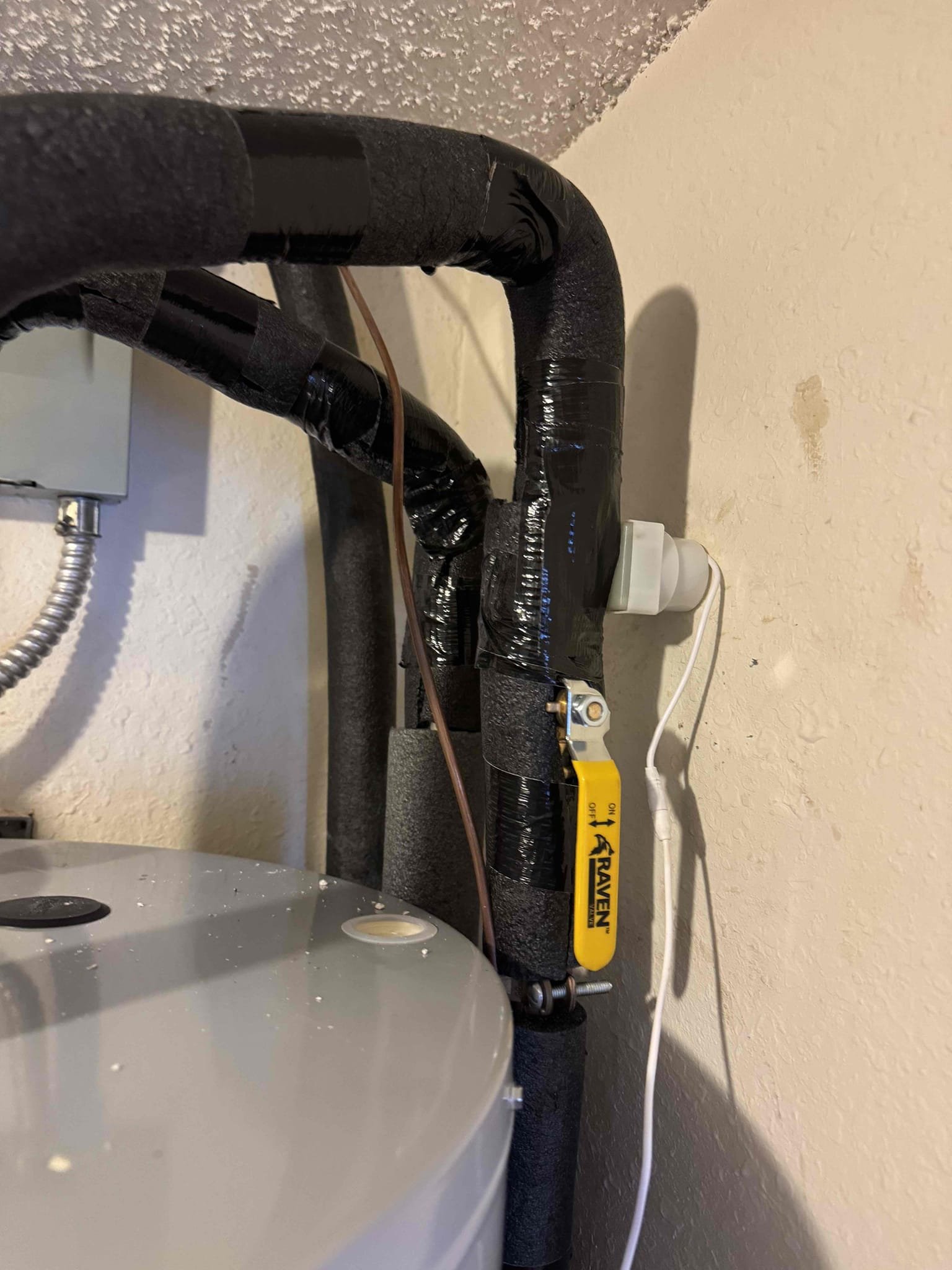 - Replace 9yr old electric rheem w new premium state unit
 - replace all old connections to the unit.
 - install flood stop automatic shutoff valve ( battery powered ).
 - install electrical disconnect per code.
 - permit and inspection ( through the city of arlington )

- haul off old unit and old parts
- clean work area and test work for leaks and proper operation 

** 9yr transferable/warranty on unit parts and labor ** 5yr warranty on all other work **

- bust tile up in guest shower around shower valve w a hammer.

We are not liable for tile damage or repair ** customer will Redue shower at some point

- cut out the old valve and cap hot and cold water lines.

** 5yr warranty **