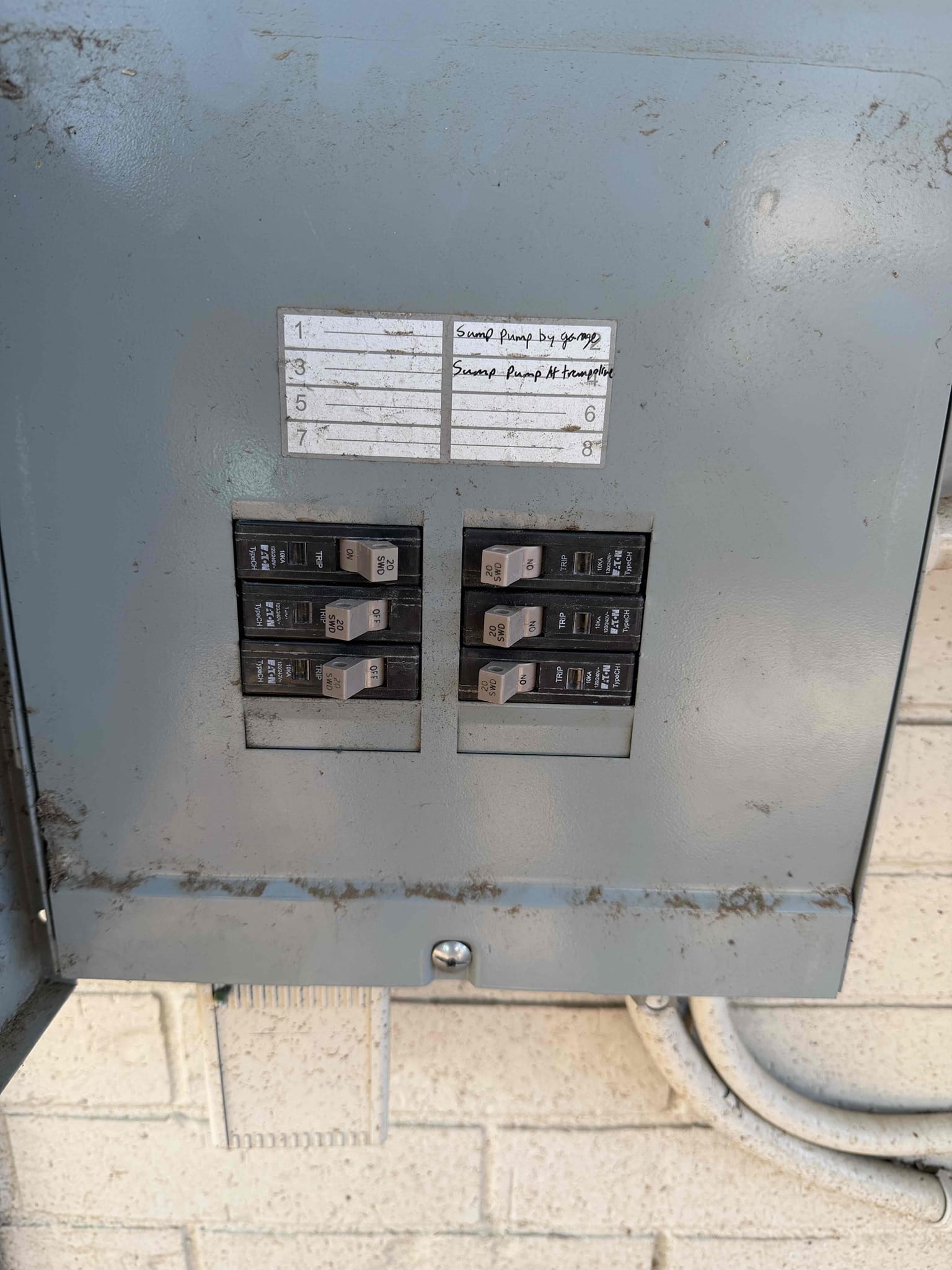 Arrived on the job site and the customer explained that he had a 2-gang and a 1-gang box in the room next to the garage, but he did not feel comfortable installing the boxes and switches himself. All wiring had already been completed prior to my arrival. I installed the cut-in boxes, secured them properly, and mounted the switches. I informed the customer that there is no warranty on the existing wiring connections since I did not perform the original wiring.

I also completed a troubleshoot in the office area for a 3-way switch. I found that the switch leg had been tied into the hot. I re-spliced the conductors correctly and placed the switch leg on the common terminal so the 3-way circuit could operate properly. Everything is now working as it should, and the customer is 100% satisfied.

Tyler will return today to replace all six 20-amp single-pole CH breakers in the sub-panel, install a main surge protector on the main panel, and add two tandem breakers to create space for the surge