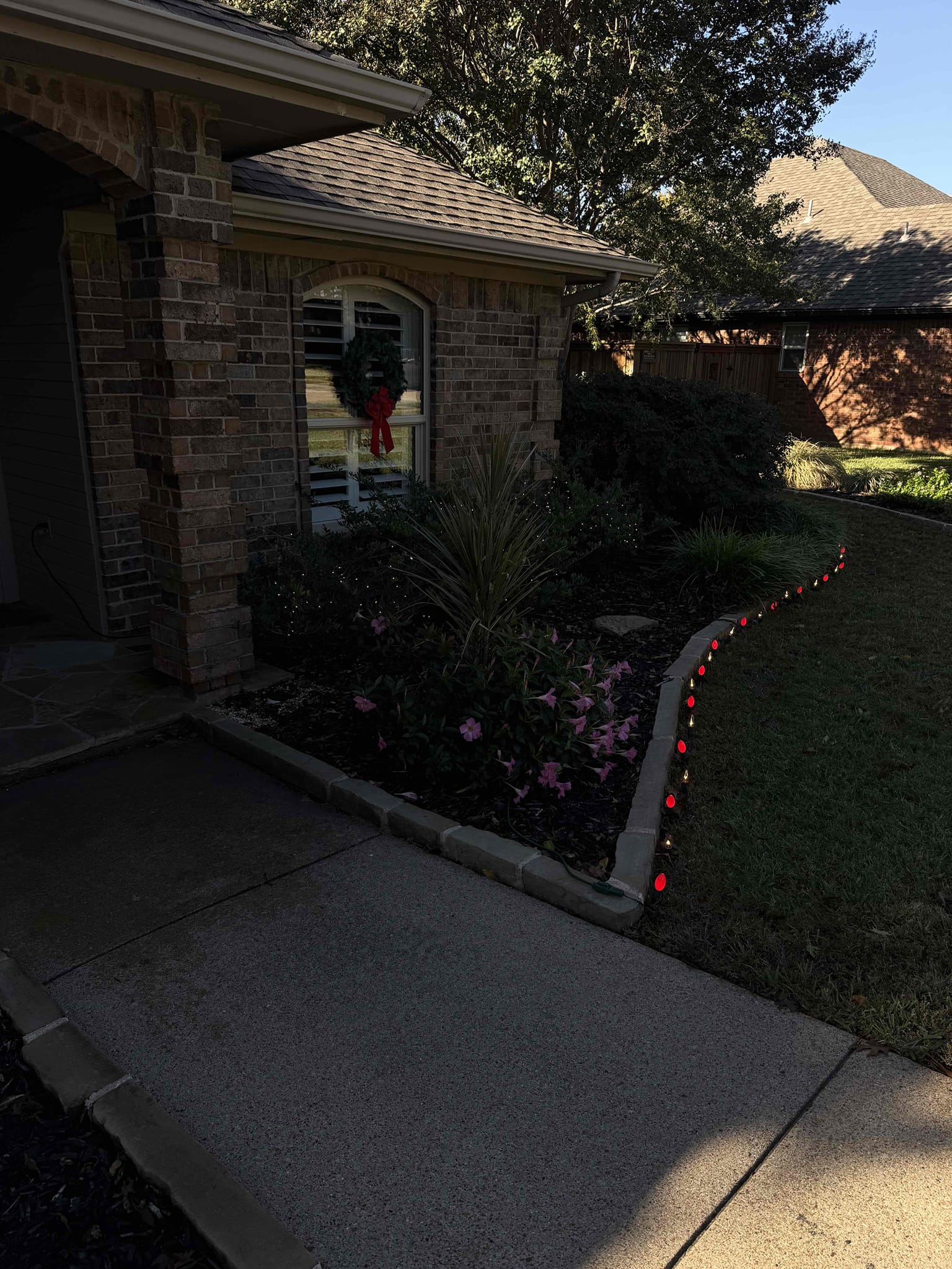 Customer had a GFCI that was wired up backwards that he went out and bought. Explain to customer how line and load on a GFCI works and corrected. Explain to customer that all the extension cords in the front yard control in the Christmas lights will make that GFCI trip every single time if it gets wet or moisture and do on the ground. There is no warranty on anything since it’s a customer supply GFCI and if we had to come back out, we will automatically troubleshoot entire circuit.