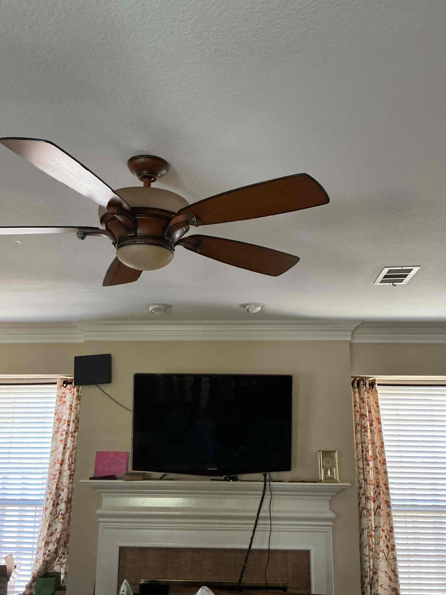 Customer wanted a price on installing four tan trims in the dining room with no attic access and installing a switch like for the four lights. Wanted to have a plug installed on a fireplace above metal in the same room. He wanted to install six lights in the master bedroom And two of the lights were on a vaulted ceiling. He wanted to install two switch legs to control three of the lights and the other switch light to control the other side of the lights. He wanted to run ethernet cable to every bedroom, dining room, living room no area All back to one location in the upstairs. Explain to customer that there is limited access and we will have to damage a lot of sheet rock and we are not responsible for it. There is a 10 foot drop off from the upstairs attic to the downstairs attic and there is no way to get down to the bottom first or attic without a ladder. Explain to customer he will have to frame something up or hire someone to build a ladder or give us access.