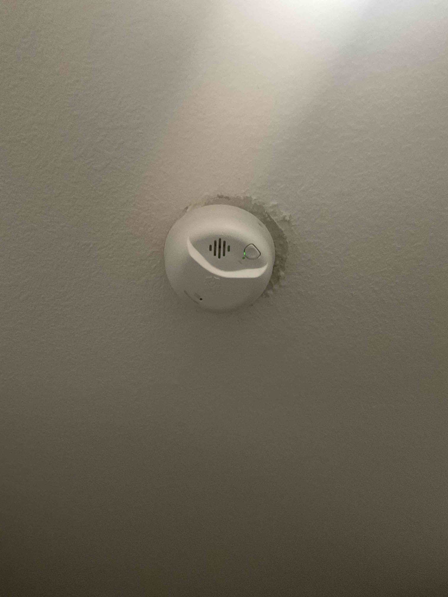 Arrived on the job site. The customer stated that the smoke detector in the upstairs hallway was chirping, indicating it was failing. I installed a new 10-year, sealed-battery, hardwired combination smoke/CO₂ detector in the upstairs hallway. I also noticed there was no signal wire present, so the unit operates only at that location, and there are no additional interconnected smoke detectors throughout the home.

The customer stated she did not want to proceed with installing additional smoke detectors and only wanted the one we replaced today. She also declined additional quotes.

The customer is 100% satisfied with today’s service and understands that the new smoke detector includes a 10-year warranty on both labor and materials.