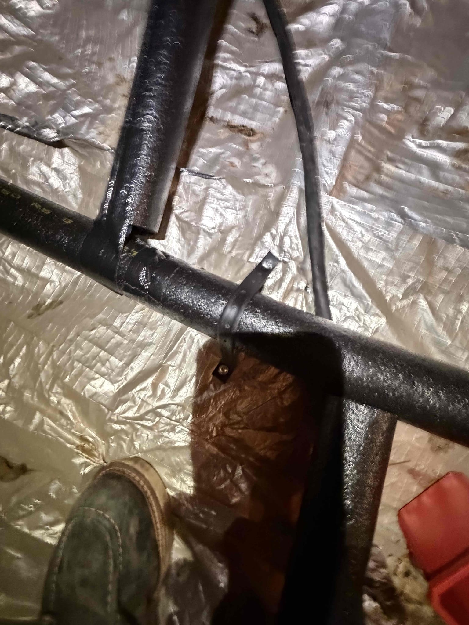 Gain access to fresh water lines at all fixtures in the home by making various drywall cuts around the home.
Cut out old copper water lines and install all new PEX hot and cold lines supplying all showers, vanities, toilets, washer, hose bibs and kitchen sink.
Install all new emergency shutoff valves and supply lines at each vanity, toilet, kitchen and laundry.
Attach onto existing water heater.
Install new shutoff and PRV on main water service in yard
Pull all necessary permits and have the new system inspected by the city inspector.
No drywall repair included.
15 year parts and labor warranty 

Installed new pecks waterlines through attic and down walls to every fixture in the home. Insulated and strapped all new waterlines in attic. Install new emergency shut off valves at each fixture. Installed new washer box and washer. Box valves. 15 year warranty on all parts and labor. Paid with GoodLeap Pros financing. Job complete.