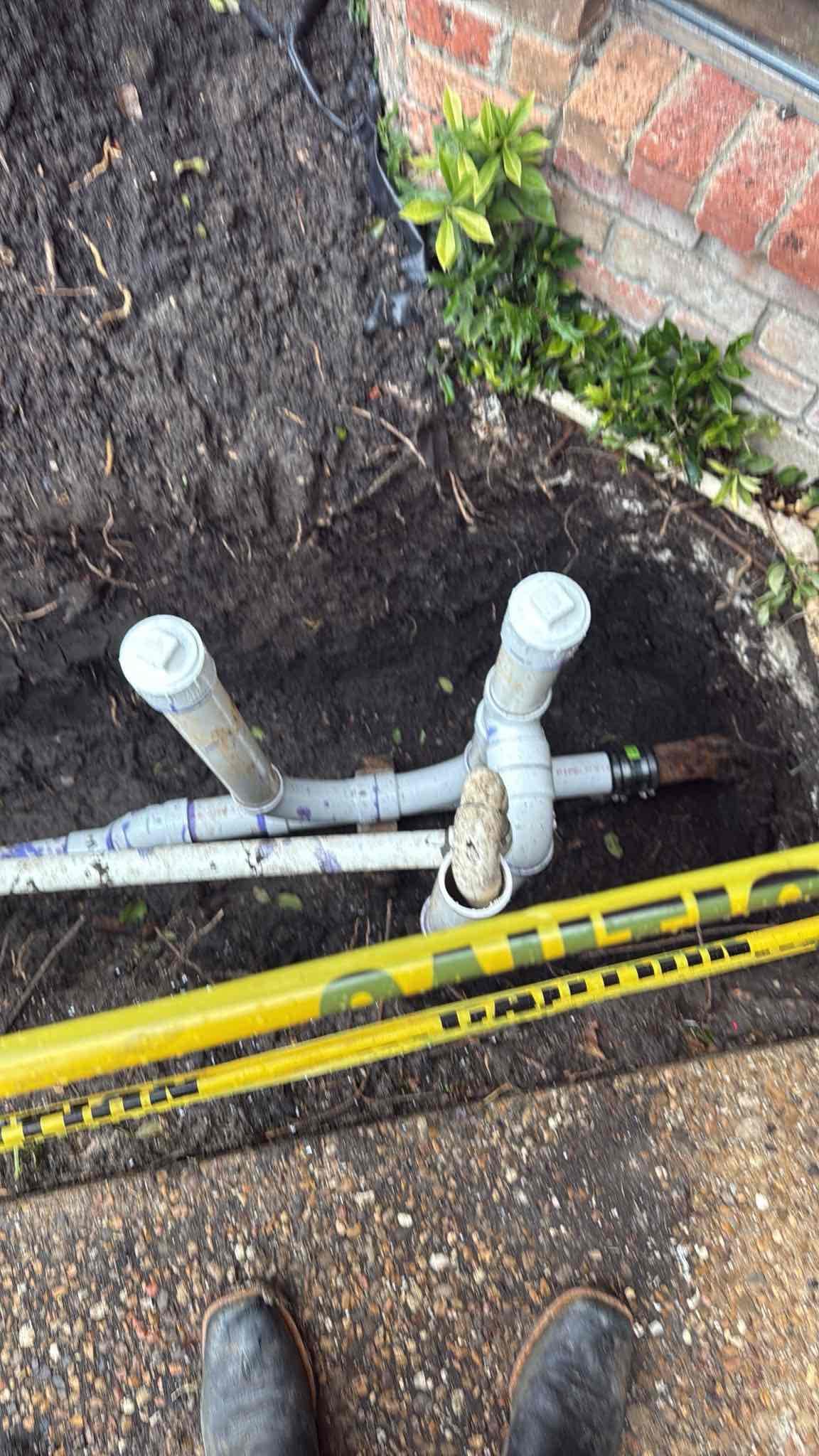 Had to cancel inspection and schedule warranty for clean out to be installed on city end of yard line.