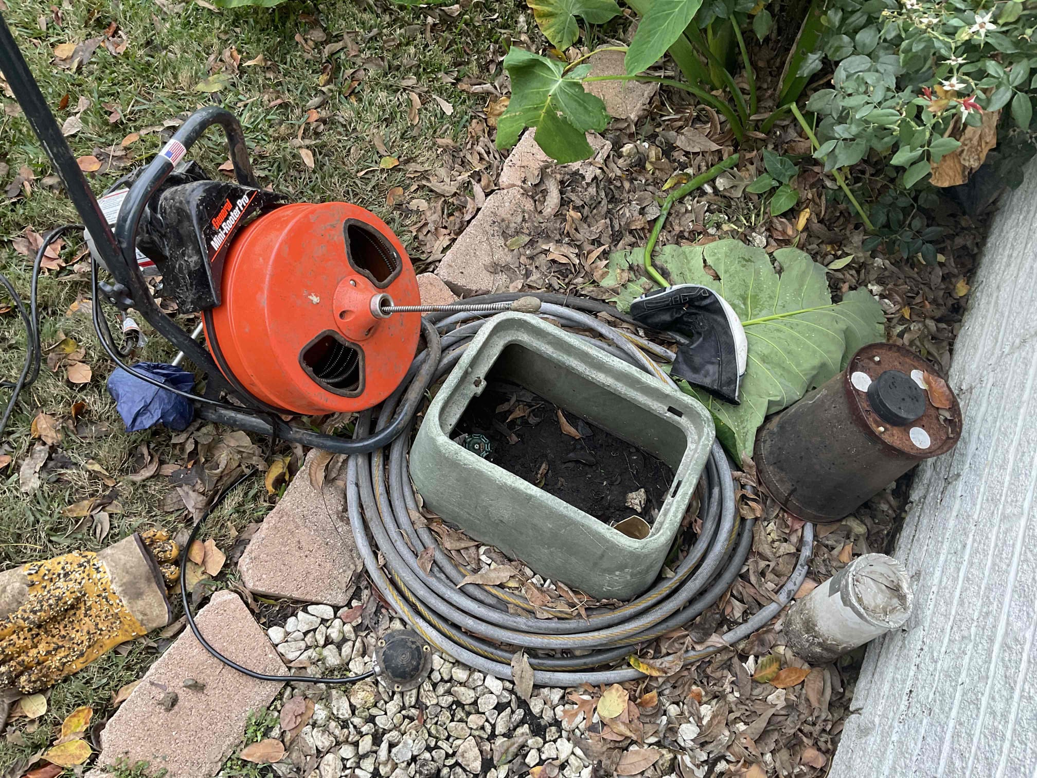 - attempt to restore flow to main sewer due to complete backup outside. 

Was unable to restore flow to drain pulled back mud 3 times. Customer called husband so I could explain what’s going on. I did inform him the water has not and will not drop with a cable. Due to bigger issue in drain.

He needs a camera inspection to figure out what’s going on however he stated he just wanted to water to go down he has someone that will replace it.