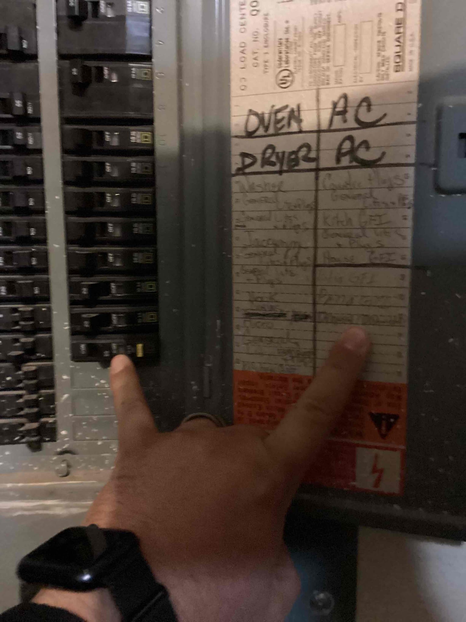 Arrived to look at issue with inspector stating there is not gfci protection for dishwasher/ disposal after panel was tuned up. The circuit was originally on a tandem breaker in the 23 spot and was moved to the right side of panel and installed on a square d gfci breaker. Updated the levels to reflect the change and used gfci testing device to confirm circuit is gfci protected.