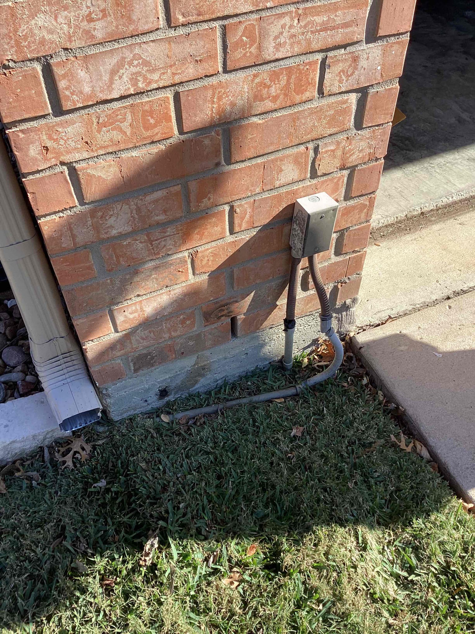 Arrived to look at issue with front porch outlet not operating and found that the gfci in the garage had been tripped so showed home owner how to reset and that resolved issue. Also while there they had a circuit trip off that feeds the gate opener and ceiling fans on the back porch. The conduits are completely broken so provided quotes to replace from the box on the house to the outlet box on porch and to the opener. If trench will be provided for us an appointment prior to work being performed will be required to confirm the minimum burial depth has been met at all points along the trench which is 18 to top on conduit.