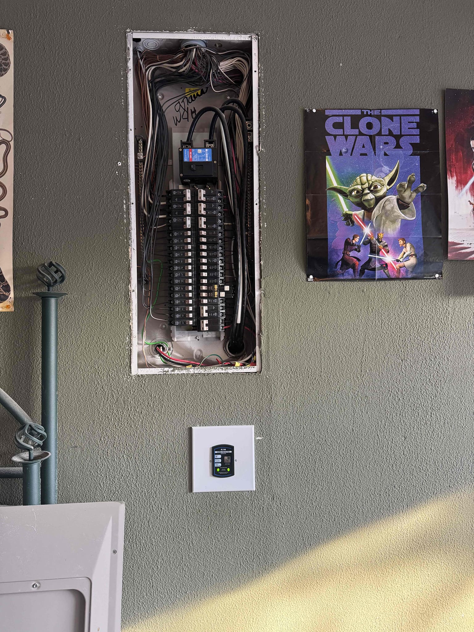 Arrived on the job site, and the customer stated that the garage door and outdoor lights were flickering. Noticed that when the breaker was turned on, it made a crackling sound, indicating a failing breaker. Replaced the breaker, and everything is now working properly. We will be returning on Wednesday to install an Ultra Whole Home Surge Protector, which comes with a lifetime warranty and protects up to 108,000 amps. It also includes a five-year secondary home insurance coverage of up to $75,000 from Eaton. The customer is 100% happy and satisfied with today’s visit.