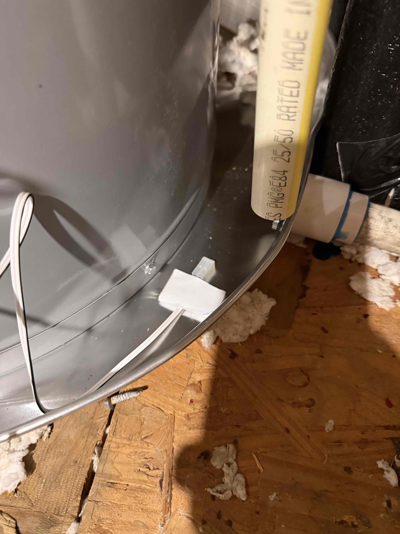 Arrived on site to address customer concerns with original plumbing inspection built customer estimate to take care of work needed. Customer requested me to return December 4 after out of contract for homebuying process with field supervisor to bundle prices for work.
Repalce water heater in attic:
-remove and dispose of existing tankless water heater 
-install professional grade electric tank water heater 
-reconfigure water lines
-replace water shutoff and supply lines
-install flood protection device
-install emergency pan
-6 year warranty on parts and labor for water heater 




Remove sharkbite fitting in attic 

Replace sharkbite whole home shut off (not rated for below grade ) with a stainless steel ball valve in order to properly turn water off to the home. 

Perform camera inspection to locate cleanouts, if no cleanouts are found then a seperate estimate will be given to install them 


5 year warranty on parts and labor. 


**not responsible for existing plumbing.**