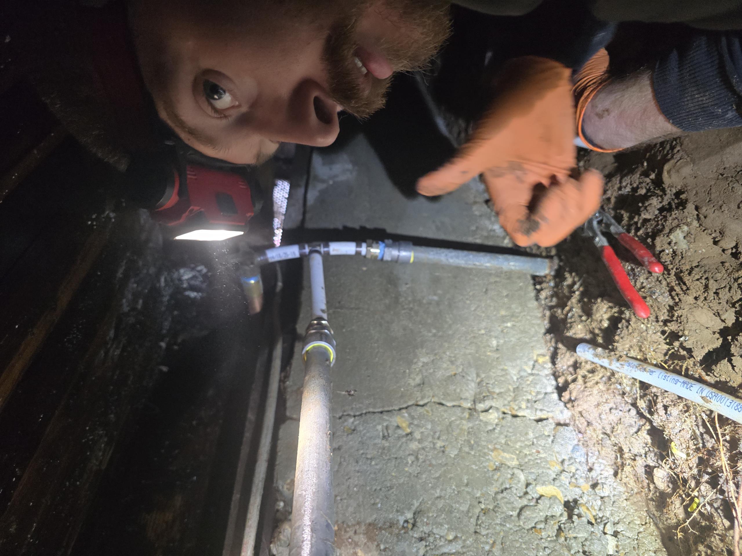 No warranty on galvanized piping repairs. 