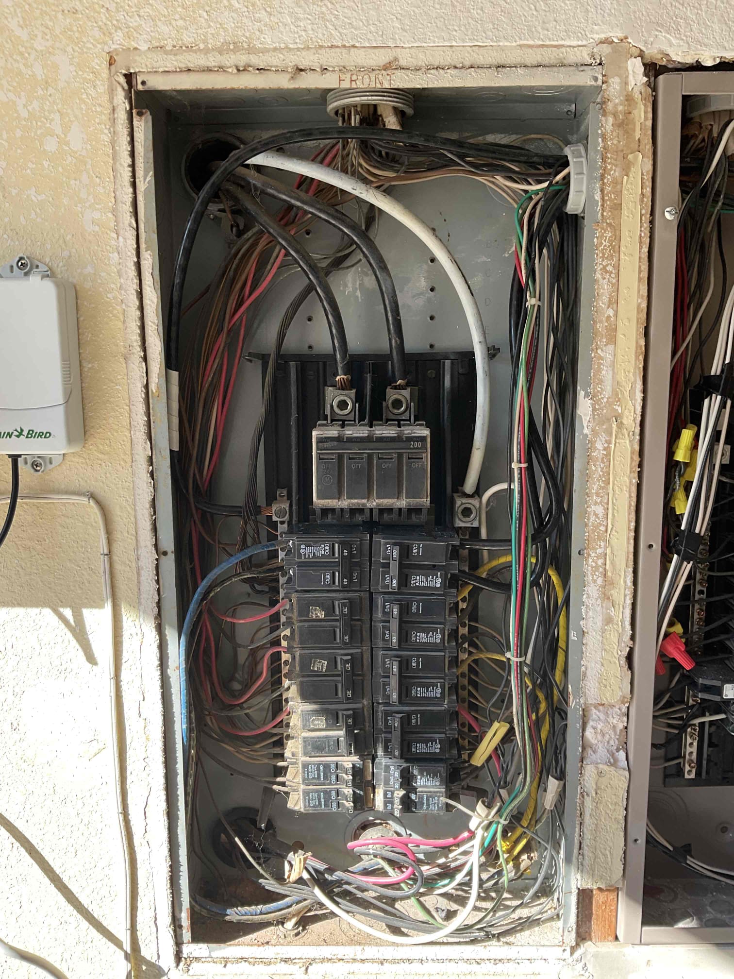 1.    Install two (2) 200-amp main breaker panels inside the garage
    •    Includes lifetime warranty
    2.    Install a 320-amp meter base on the exterior of the home
    •    Includes lifetime warranty
    3.    Install two (2) outdoor disconnects, one for each main panel, located next to the meter base
    •    Each disconnect includes a lifetime warranty
    4.    Install two (2) ground rods per outdoor disconnect for proper grounding and code compliance
    5.    Install water and gas bonding on the exterior of the home
    •    Includes the required water and gas line bonds
    6.    Install an ultra surge protection device
    •    Required per Flower Mound inspection
    •    Includes lifetime warranty
    •    Provides protection up to 108,000 amps
    7.    Pull a city permit and ensure all work passes city inspection
    8.    Install AFCI single-pole breakers for living rooms or any other required living spaces to meet inspection standards
Need a call back for next week