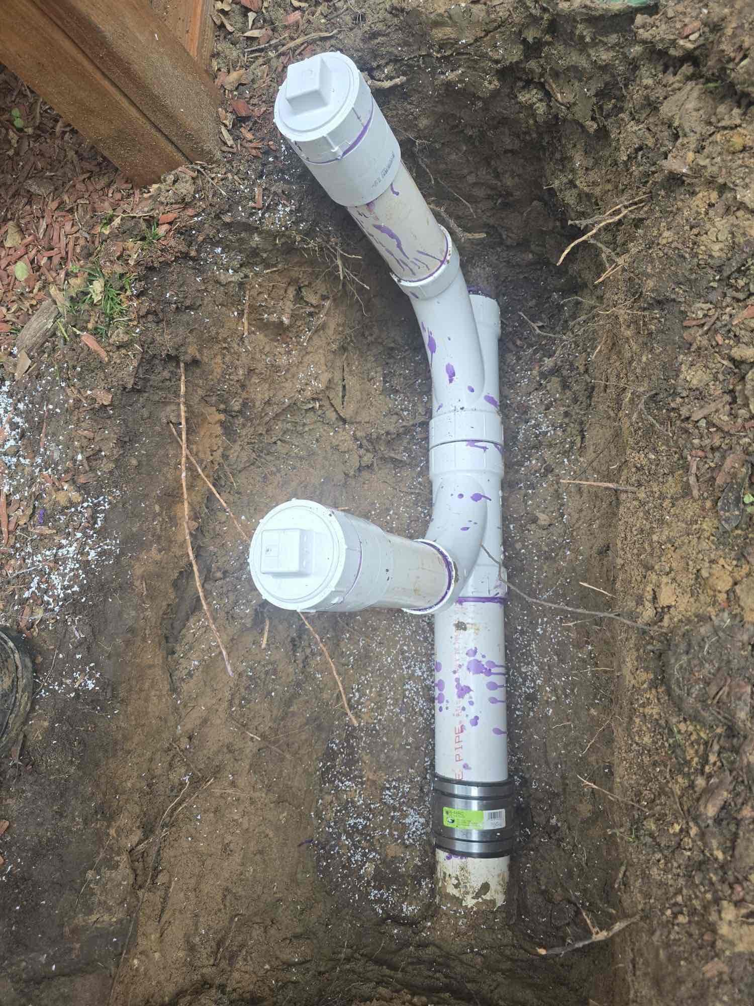 Met inspector onsite and passed the final inspection. Scheduled Brian to return and backfill as well to install the salt around the banded connectors.