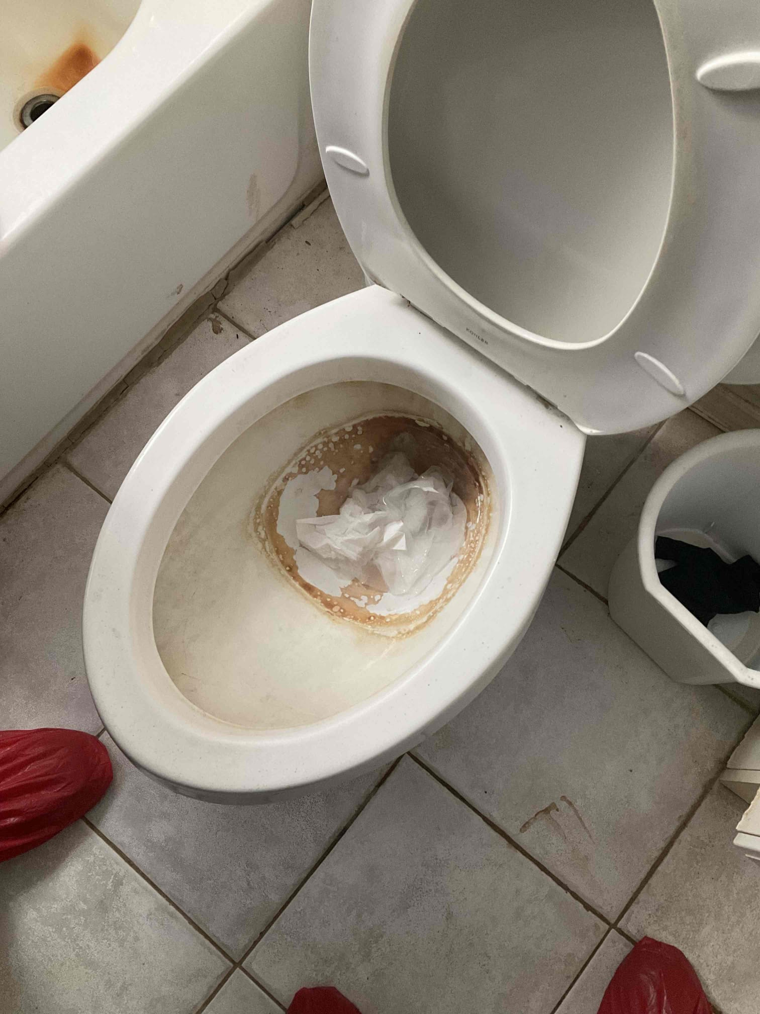 - attempt to restore flow with a  toilet auger to toilet due to currently not draining.

Successfully restored flow to toilet with auger tested multiple times with toilet paper and water, it is going down fine now.

Preformed whole home safety inspection at no cost.

- noticed wh looks in very bad condition ( could not verify age )
- emergency stops are very old and may not work if needed for lavatory sink and toilet.
- kitchen faucet and bath/shower faucet are dripping.
- one outside faucet is missing a handle.
- pressure to home is good at 70psi ( needs to be under 80psi )

- customer’s daughter requested me and supervisor return on Jan 8 ( morning to go over bundle pricing for work needed )