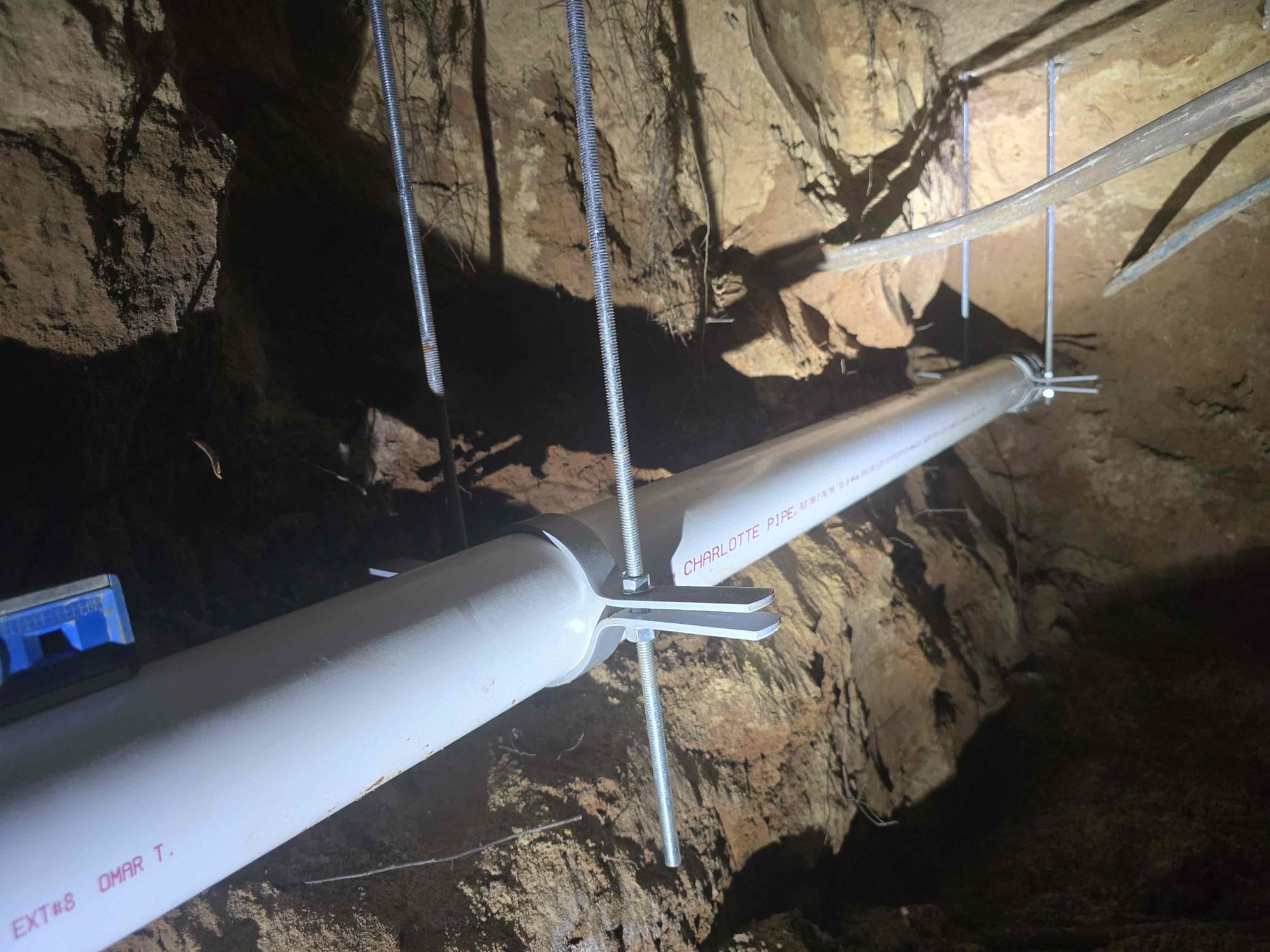 Met inspector onsite and had the system on test as well as provided video to show the system was not leaking. Removed test equipment and passed final inspection. Let pro source know the site is ready for backfill and dirt preference outside of tunnel is mounded so dirt can settle flat.