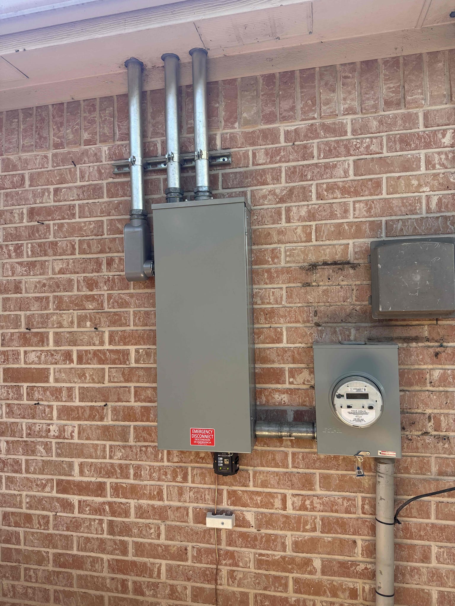 1. Upgrade 200 amp panel (lifetime warranty) 
2. Upgrade 200 amp disconnect (lifetime warranty) 
3. Relocate all main branch circuits outside 
4. Cold water bond 
5. Install ground rod 
6. Install whole home surge protection (lifetime warranty) 
7. Arc fault circuit breakers 
8. Major troubleshoot in arc fault breaker 
9. City permit and inspection 
10. Replace meter base (lifetime warranty) 