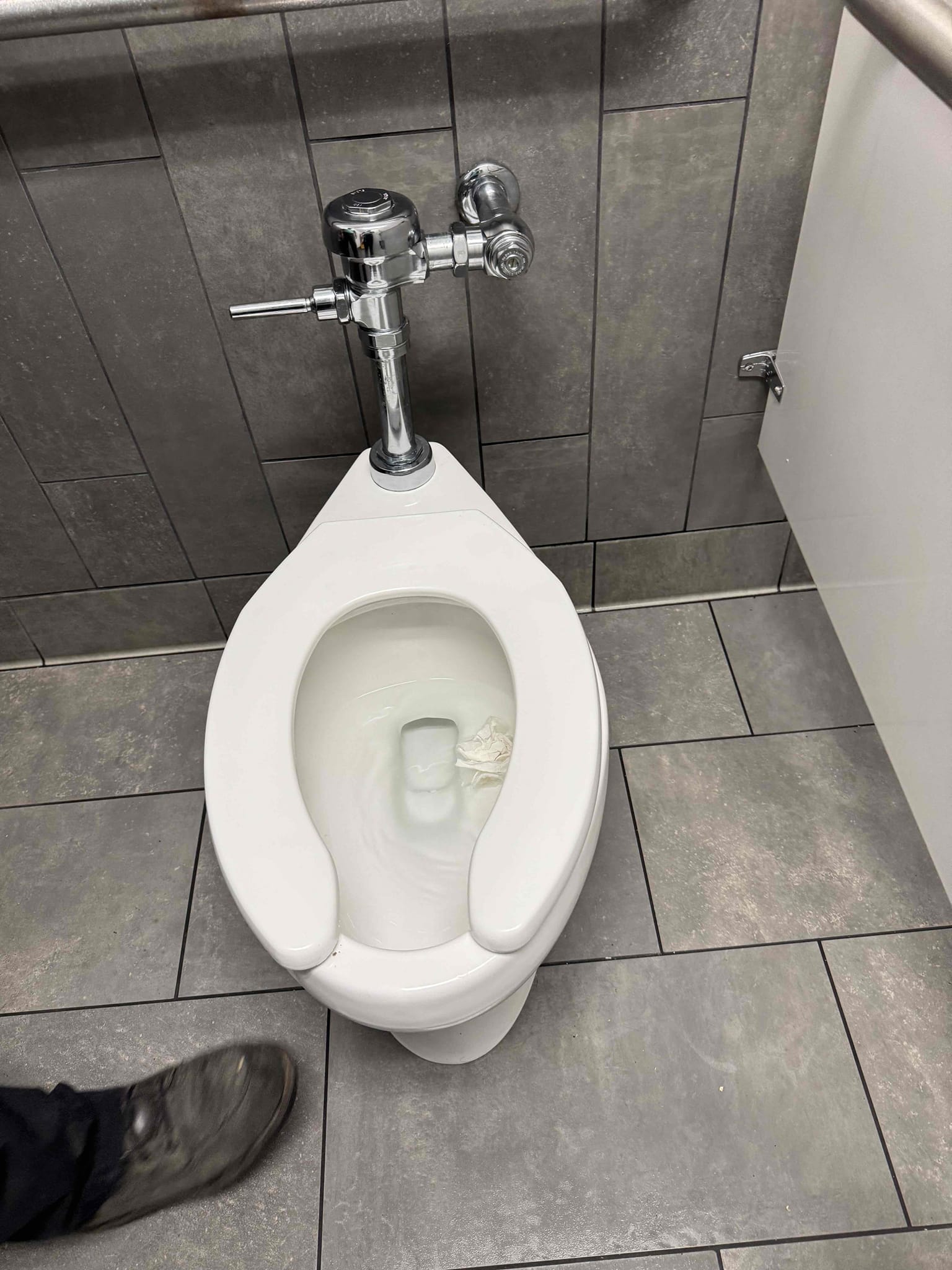 -Replace internalsof Sloan regal flush valve to rejuvenate gaskets and seals.  
-do pull and reset on handicap stall toilet in men’s warehouse bathroom to ensure preoper seal to sewer system. 

5 year  warranty on parts and labor 