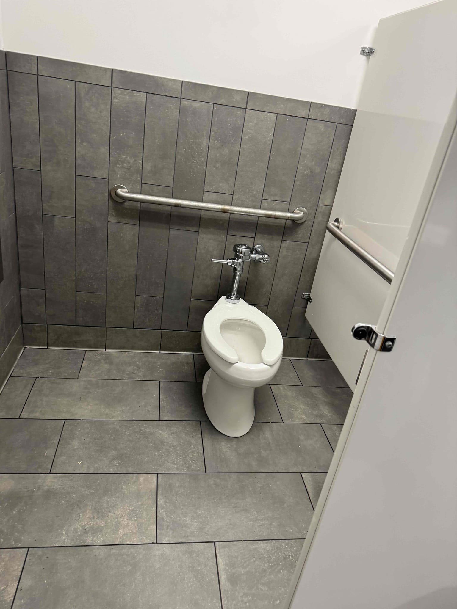 -Replace internalsof Sloan regal flush valve to rejuvenate gaskets and seals.  
-do pull and reset on handicap stall toilet in men’s warehouse bathroom to ensure preoper seal to sewer system. 

5 year  warranty on parts and labor 