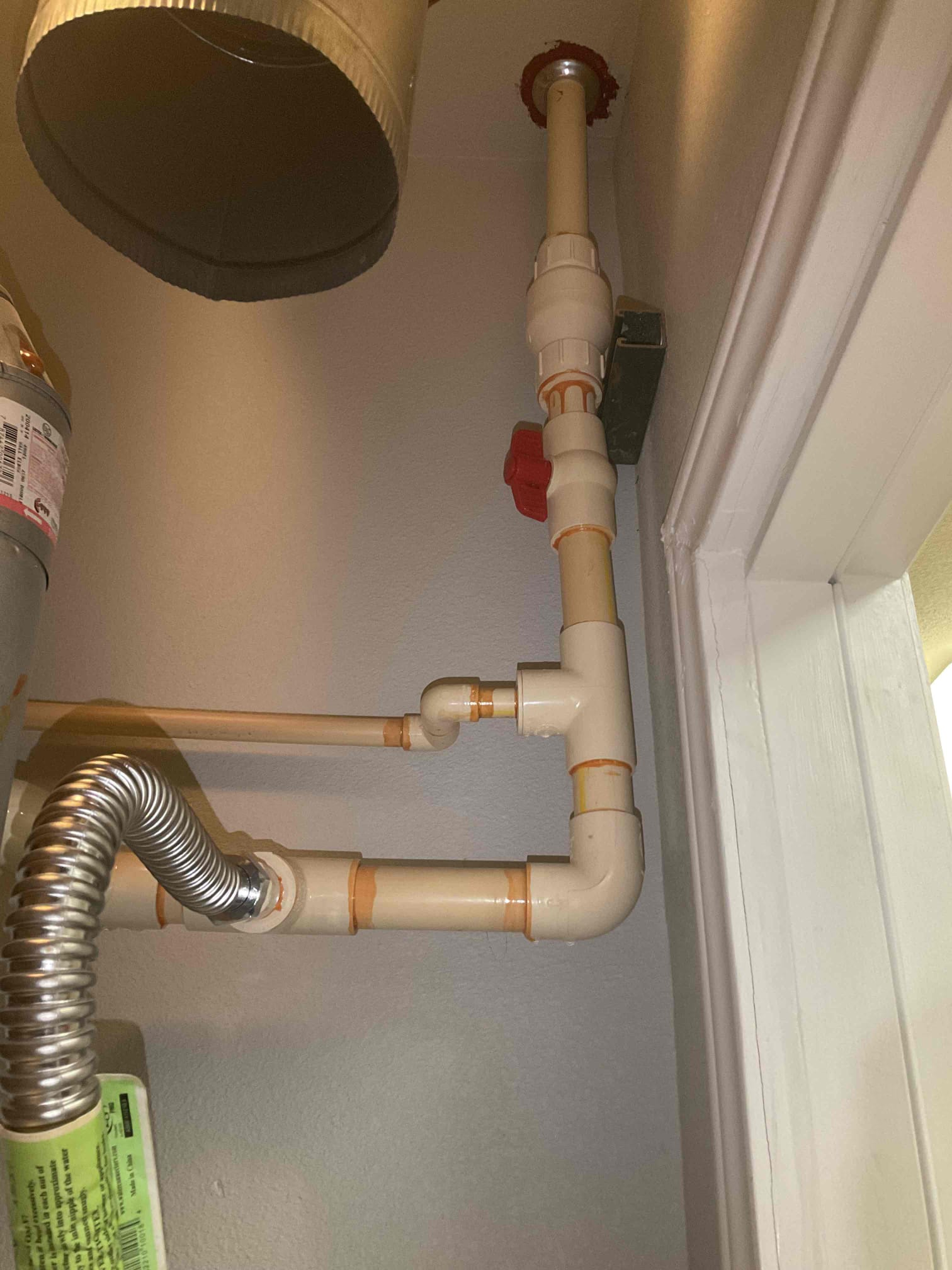 Client called us out for leak in water heater room building A , looked at the issue and got together with supervisor to get a solution built.

Discussed solution with executive director of the building he will discuss with the owner to see if and when they can get it done.

Emailed estimate and pictures 