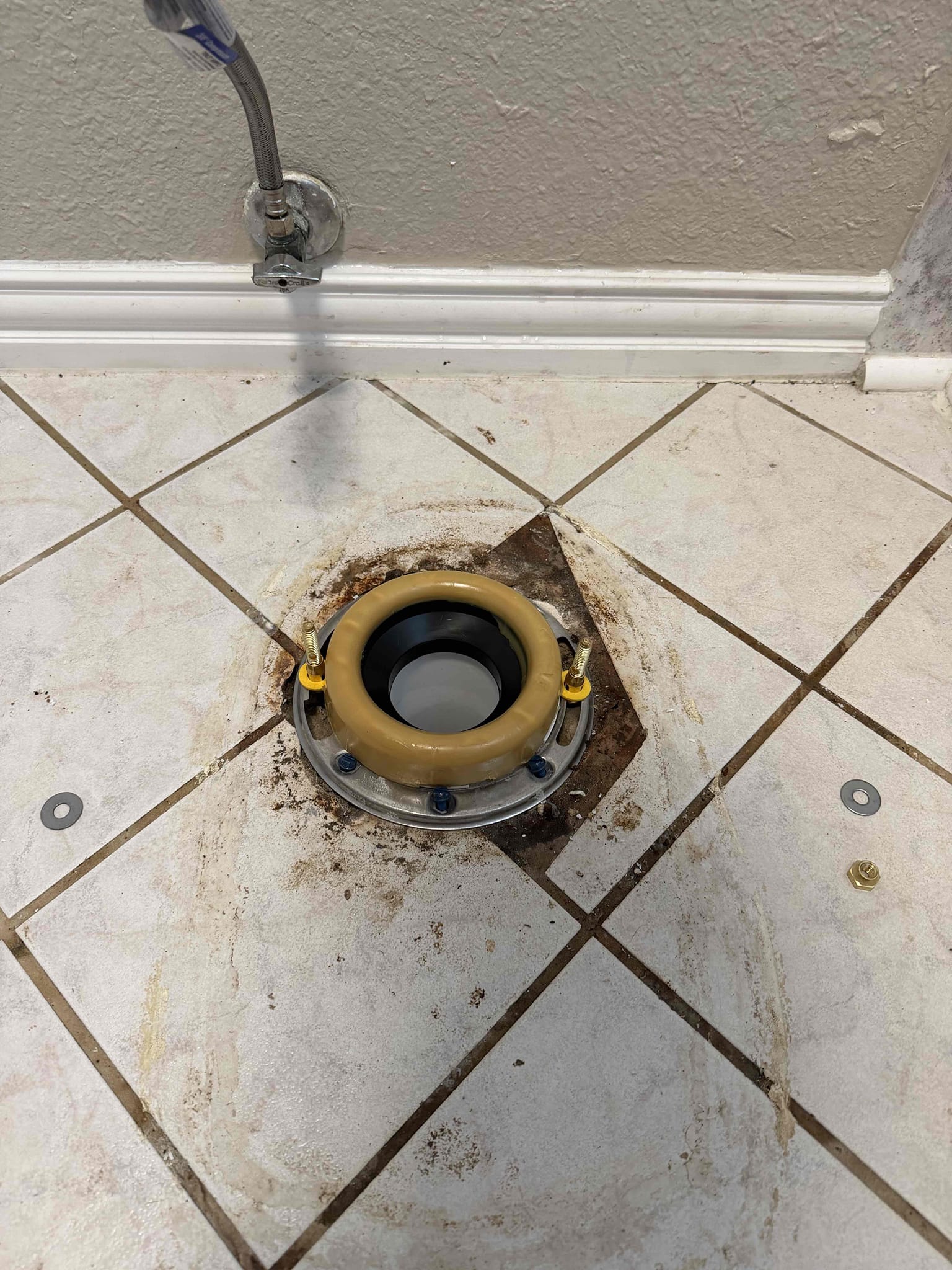 Warranty flange repair. Flange set to high. 