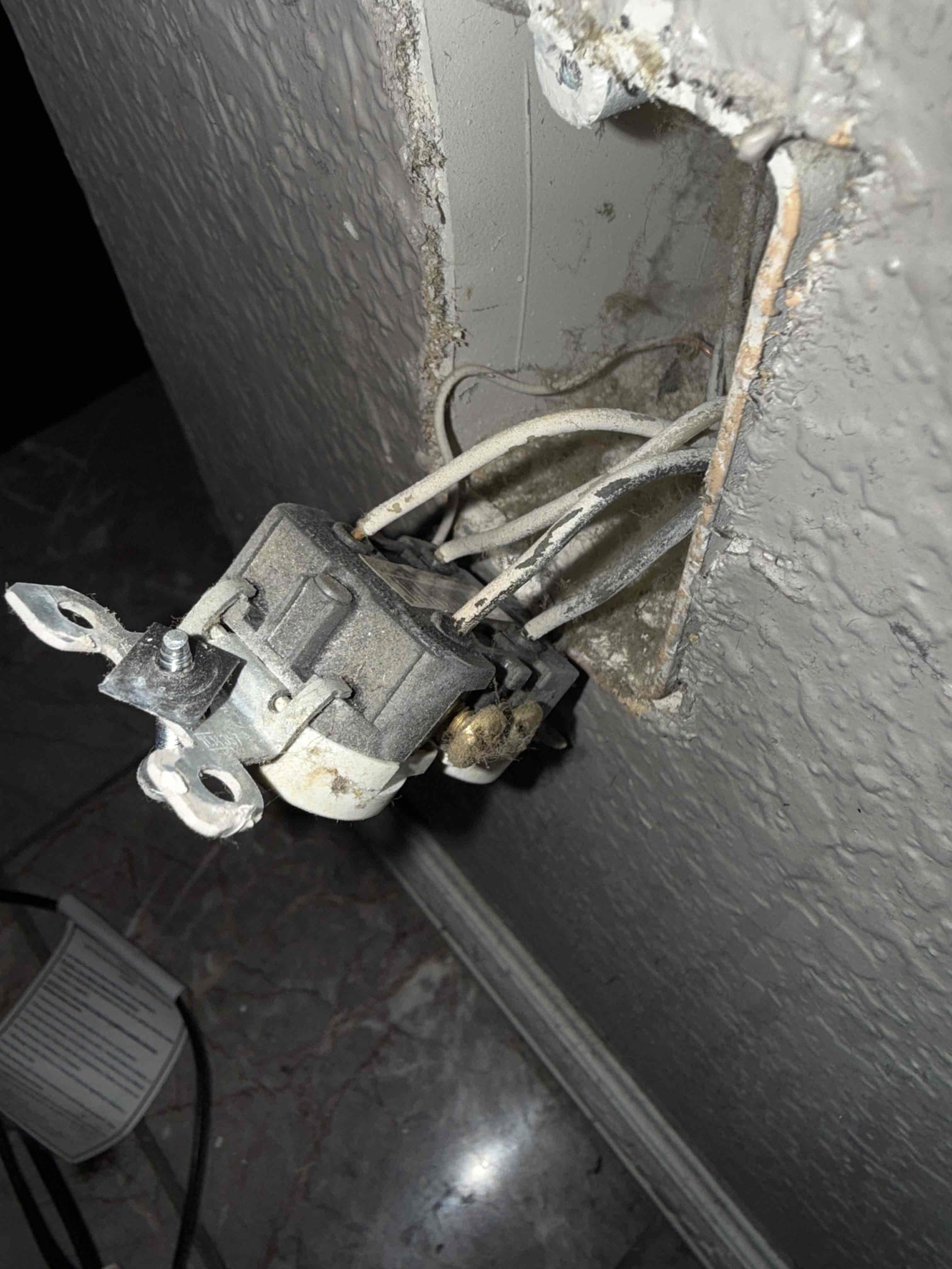 Customer had a bad plug in living room that was stab locked and not feeding power out correctly. Replaced the plug and everything worked with no issues. Went through the circuit and replaced all the outlets due to them being stabbed locked. Customer was using iron originally which burnt the stab lock plug. We will only warrantee the circuit as long as he doesn’t use the iron and if he does use the iron there is no warranty on the circuit.