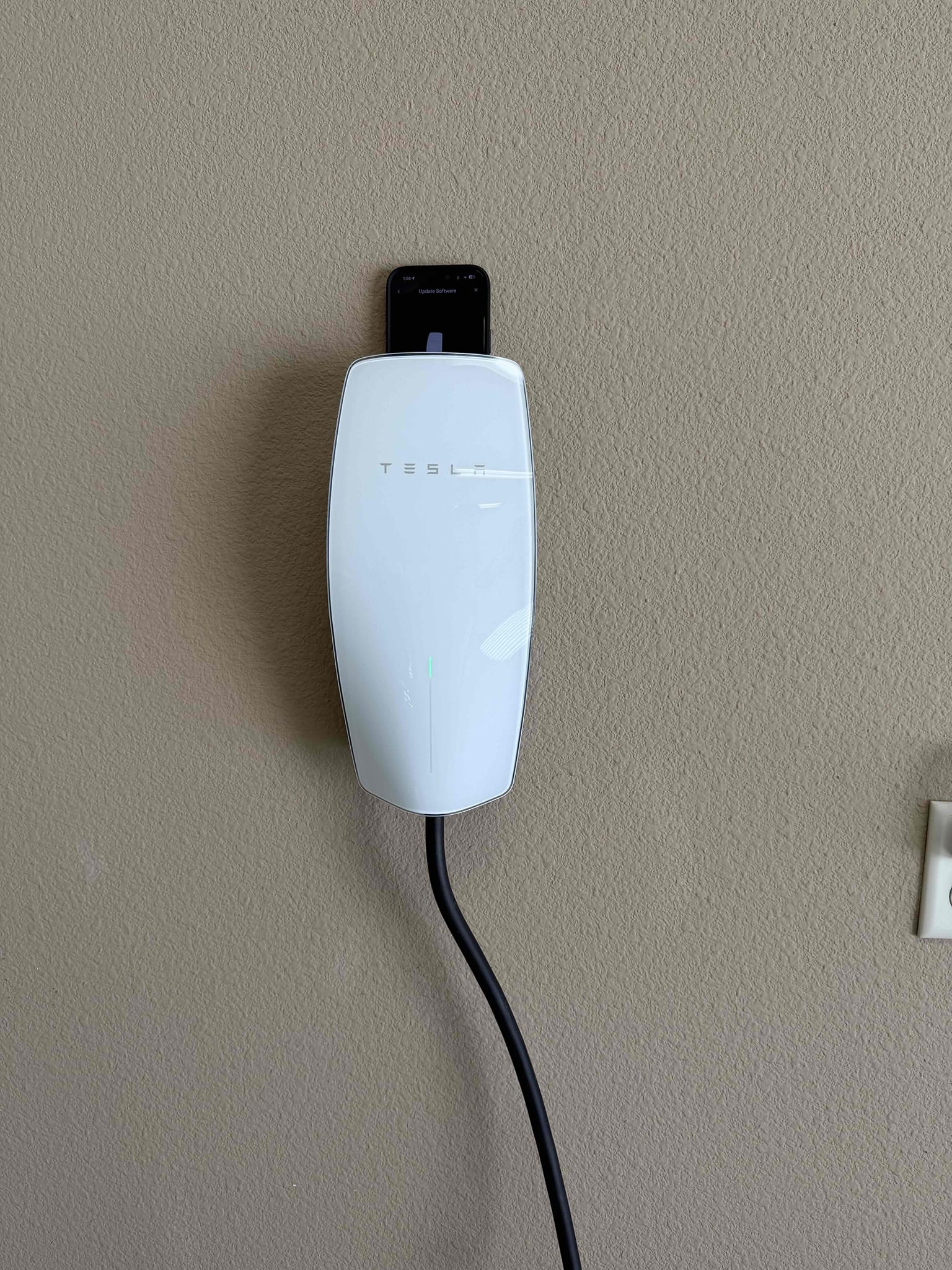 Arrived on a ride-down job site where the customer requested the installation of two Tesla Wall Chargers. We will return tomorrow morning to complete the installation. The scope of work also includes installing a whole-home service protection device with a lifetime warranty, providing protection up to 108,000 amps. The Tesla Wall Chargers, including all wiring, connections, circuit runs, and breakers, will carry a five-year warranty. The customer is 100% happy and satisfied with today’s visit.

Ran 2 dedicated 60 amp circuits from main panel across garage to separate locations and installed two Tesla EV chargers.  Installed whole home surge protection on panel.