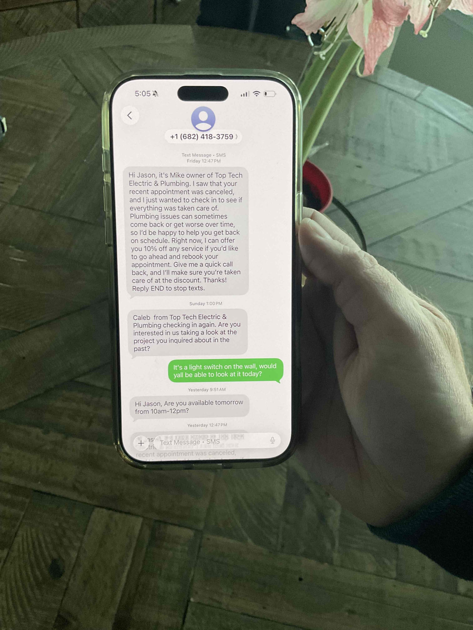 Arrived on job site; customer stated that the light switch controlling the back patio porch light was not working properly. Upon inspection, determined it was a smart switch that was continuously blinking and had failed. Customer confirmed that no other devices or circuits in the home were affected and that the switch was the only issue. Replaced the faulty switch with a customer-supplied device. Verified proper operation after installation. Provided the customer with options for adding surge protection. Customer is 100% happy and satisfied with today’s visit.